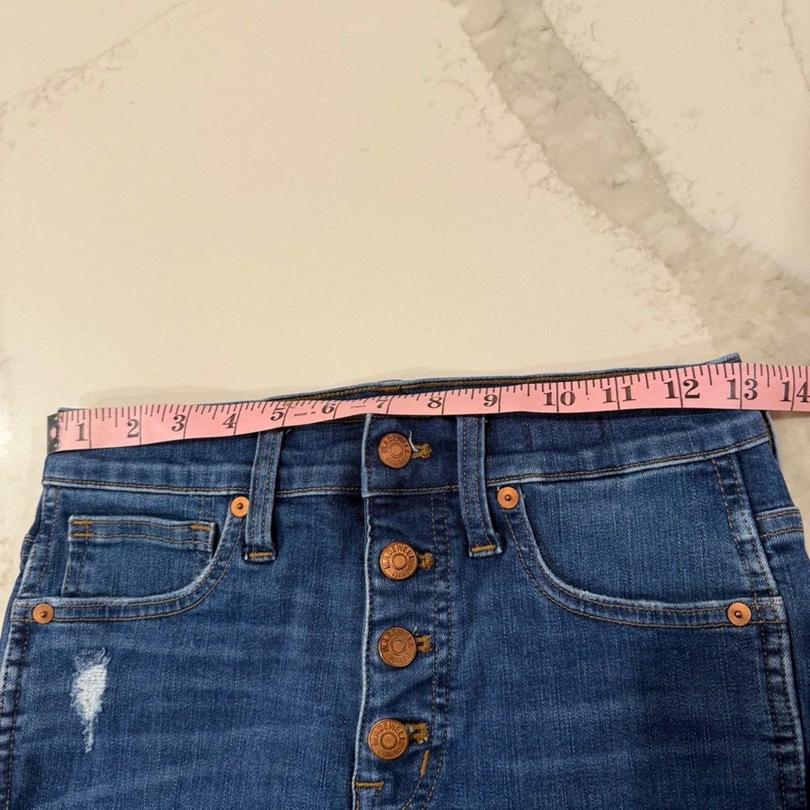 Madewell Madewell 10” HighRise Skinny Denim Jeans ButtonFly Womens 26 Size 26" / US 2 / IT 38 - 14 Thumbnail