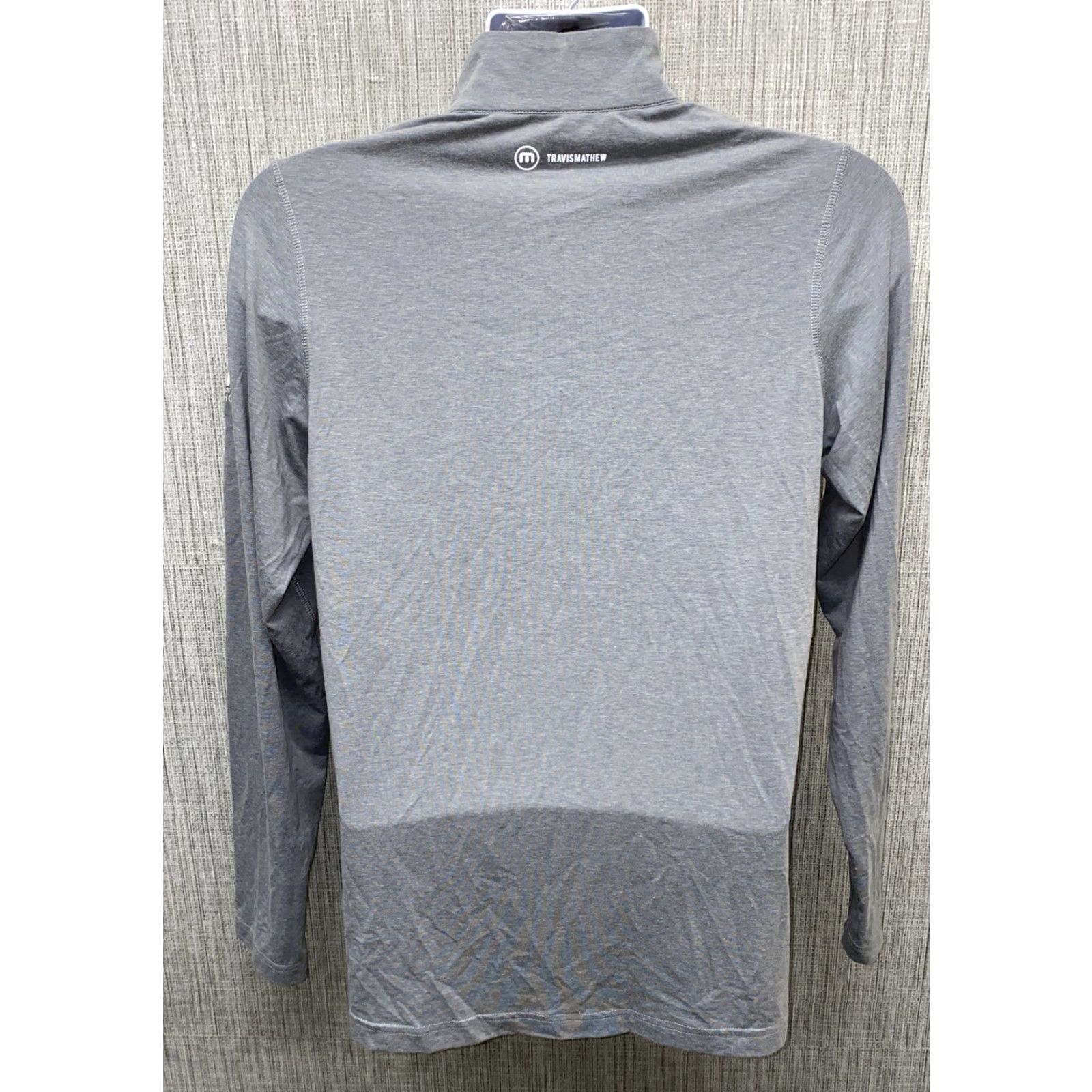 TravisMathew Travis Mathew Mens Gray Polyester Blend 1/2 Zip Pullover Jacket Size S Coat Jacket? Size US S / EU 44-46 / 1 - 6 Thumbnail