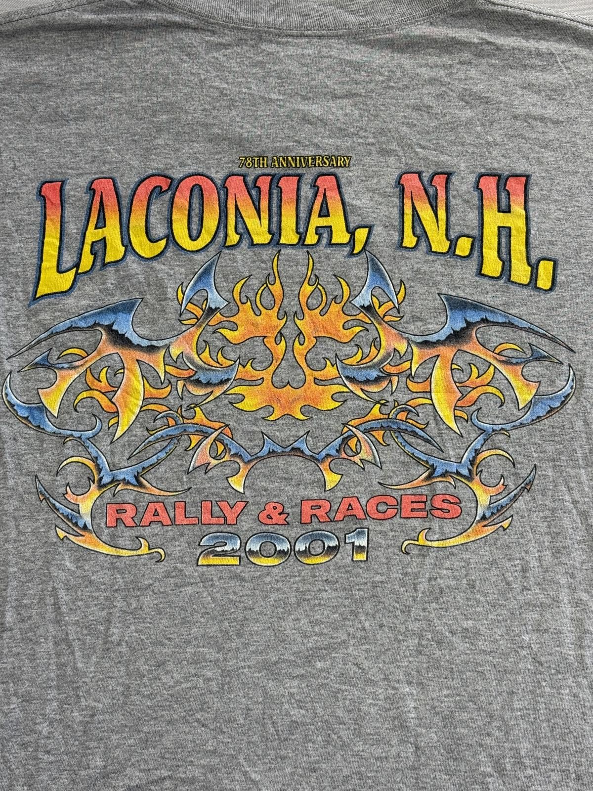 All Sport Y2K Tribal Biker T-shirt Laconia New Hamsphire Rally & Races Size US L / EU 52-54 / 3 - 5 Thumbnail