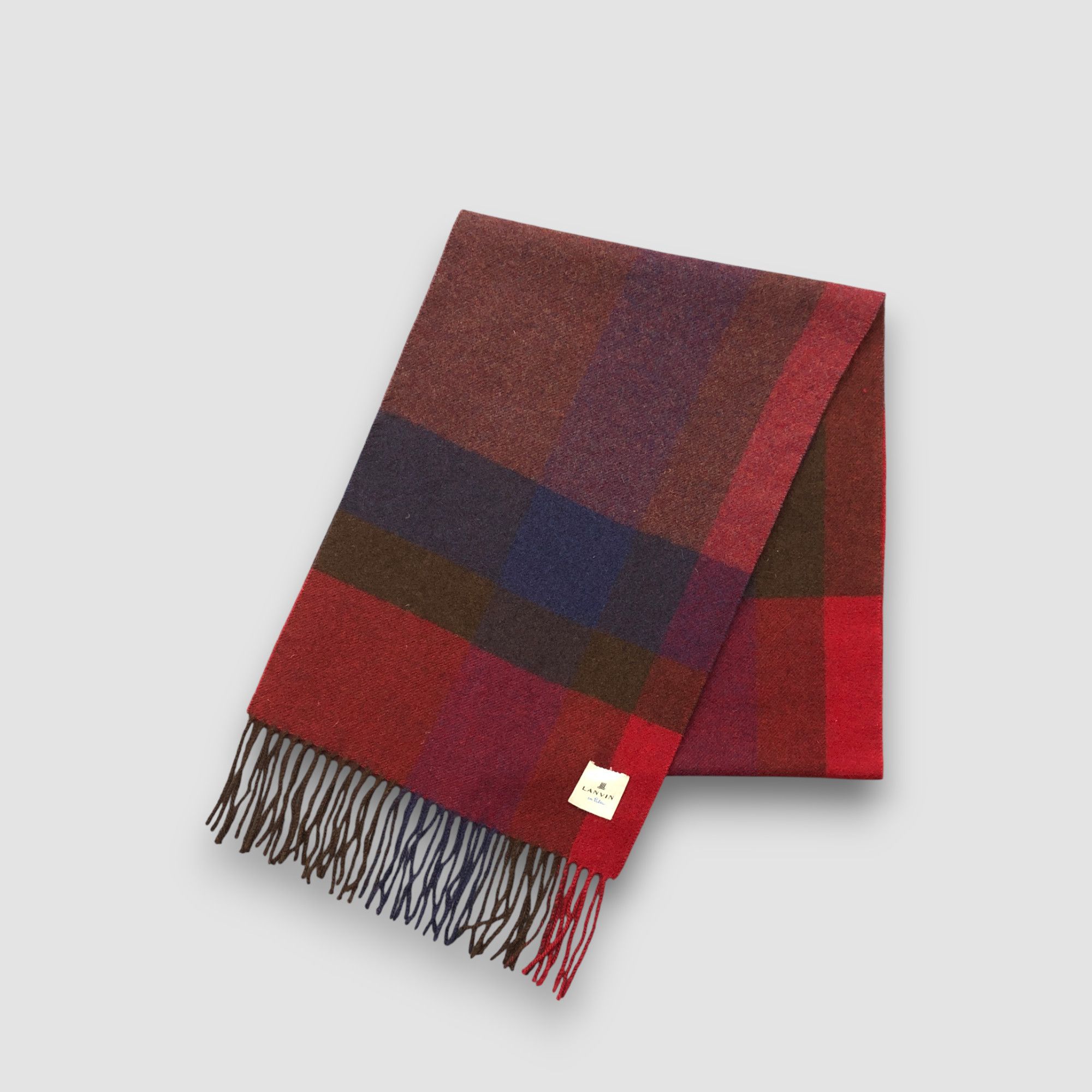 Lanvin Vintage Lanvin Scarf Muffler Wool Winter Scarves Size ONE SIZE - 3 Thumbnail