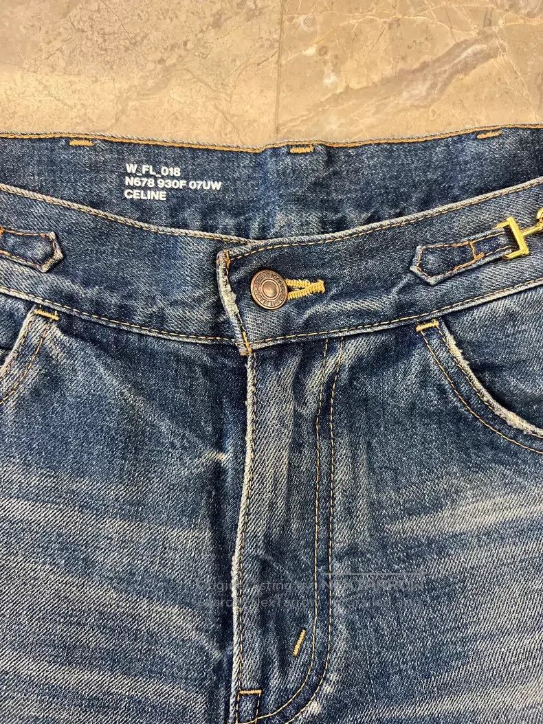 Celine CELINE Lock Buckle Gold Label Flared Jeans Size US 26 / EU 42 - 4 Thumbnail