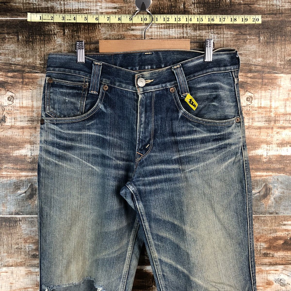 Levi's Levis 702 Blue Denim ripped distressed Pants #A2610 Size US 32 / EU 48 - 4 Thumbnail