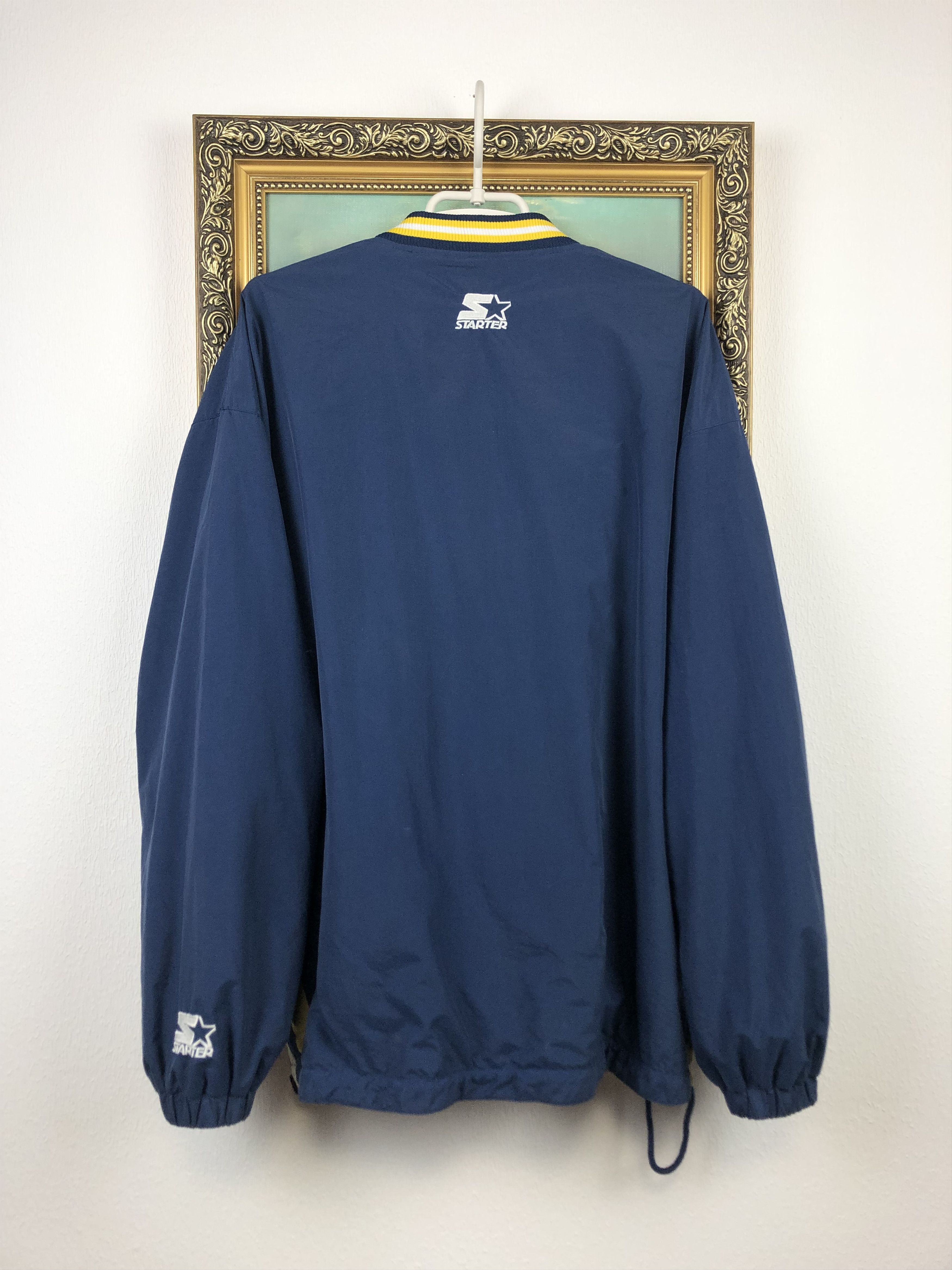 Starter Vintage Michigan Wolverines Jacket Sweatshirt Reversible Size US L / EU 52-54 / 3 - 11 Thumbnail