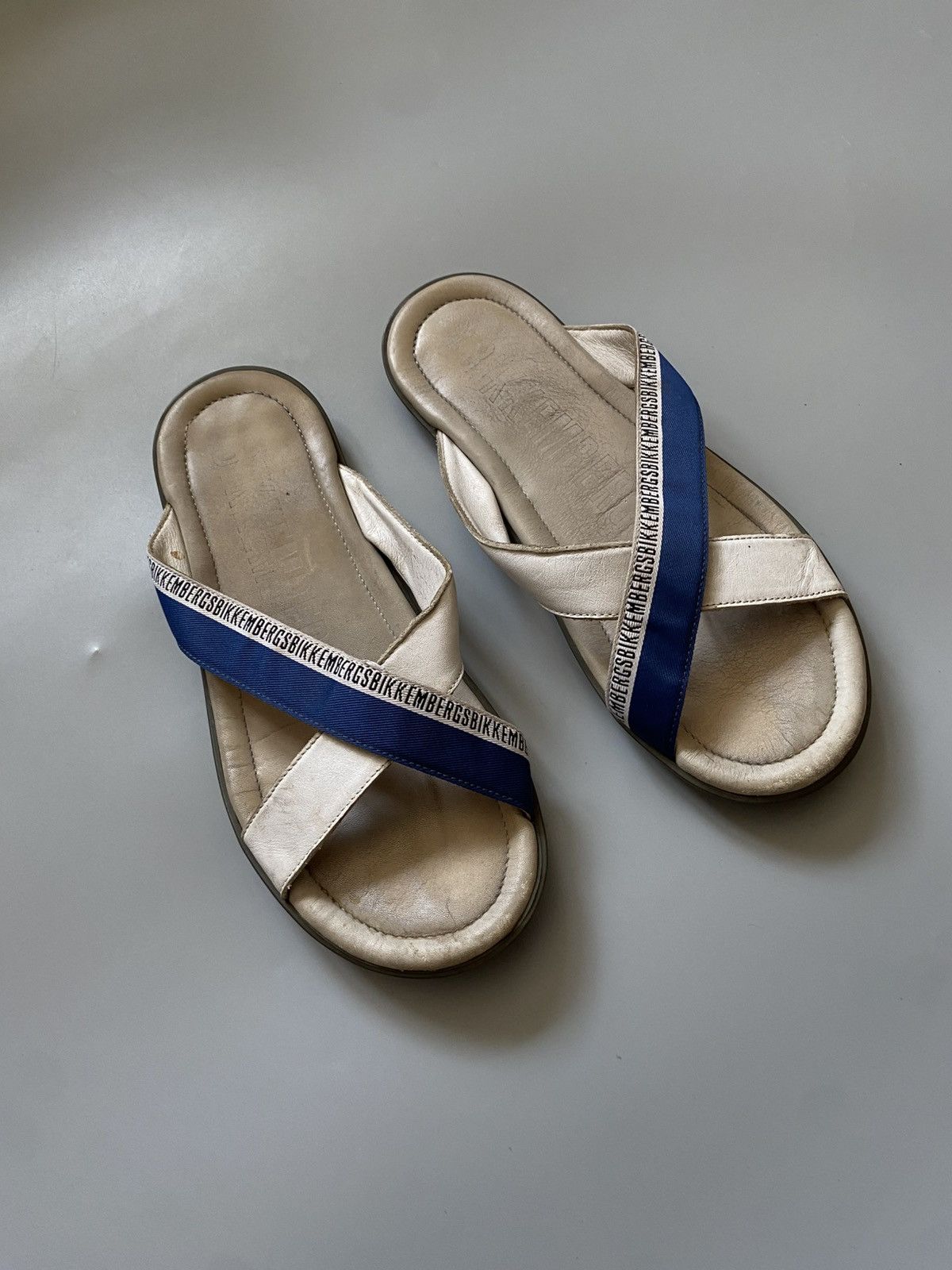 Dirk Bikkembergs BIKKEMBERGS leather summer shoes flip flops vintage Size US 8 / EU 41 - 1 Thumbnail