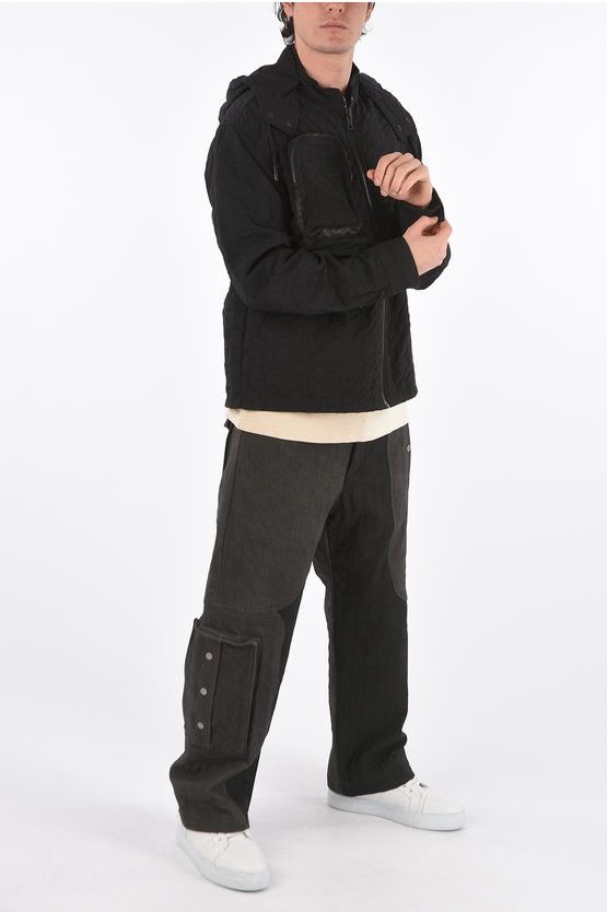 A-COLD-WALL* × Diesel NEW Archive RARE Diesel X ACW Black Quilted Hooded Jacket L Size US L / EU 52-54 / 3 - 14 Thumbnail