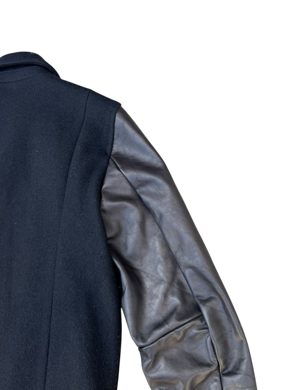 Leather STUDIOUS Japan Asymmetrical Wool Cowhide Leather Jacket Size US S / EU 44-46 / 1 - 23 Thumbnail