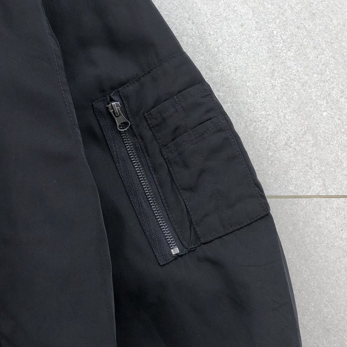 Japanese Brand Vintage Panaspur Ma-1 Black Bomber Jacket Big Size : 5L Size US XXL / EU 58 / 5 - 4 Thumbnail