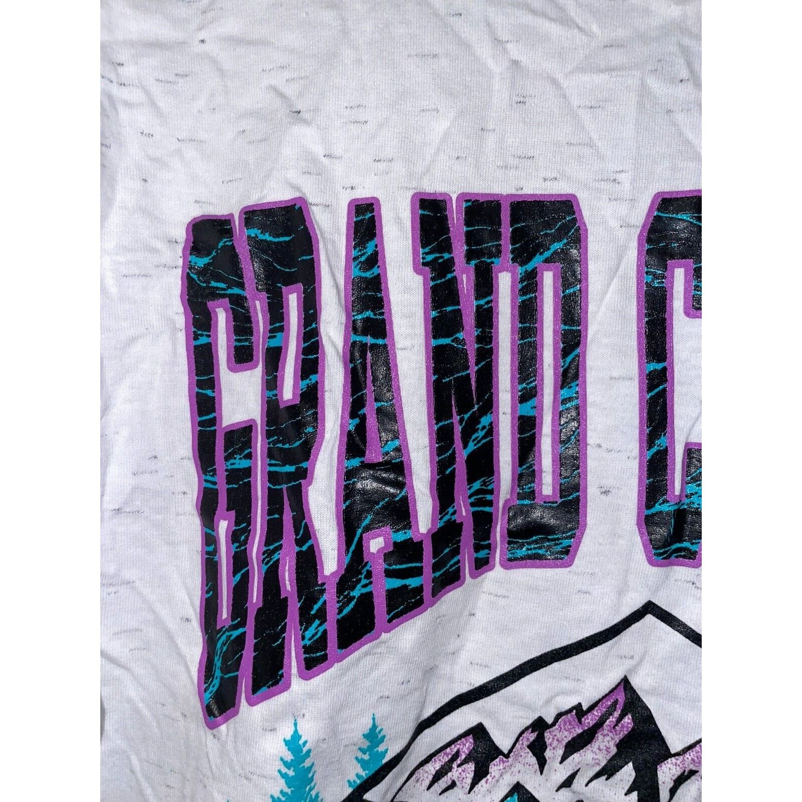 Vintage VTG Test Print Shirt Grand Canyon Yellowstone White OOAK Tee Size US L / EU 52-54 / 3 - 3 Thumbnail