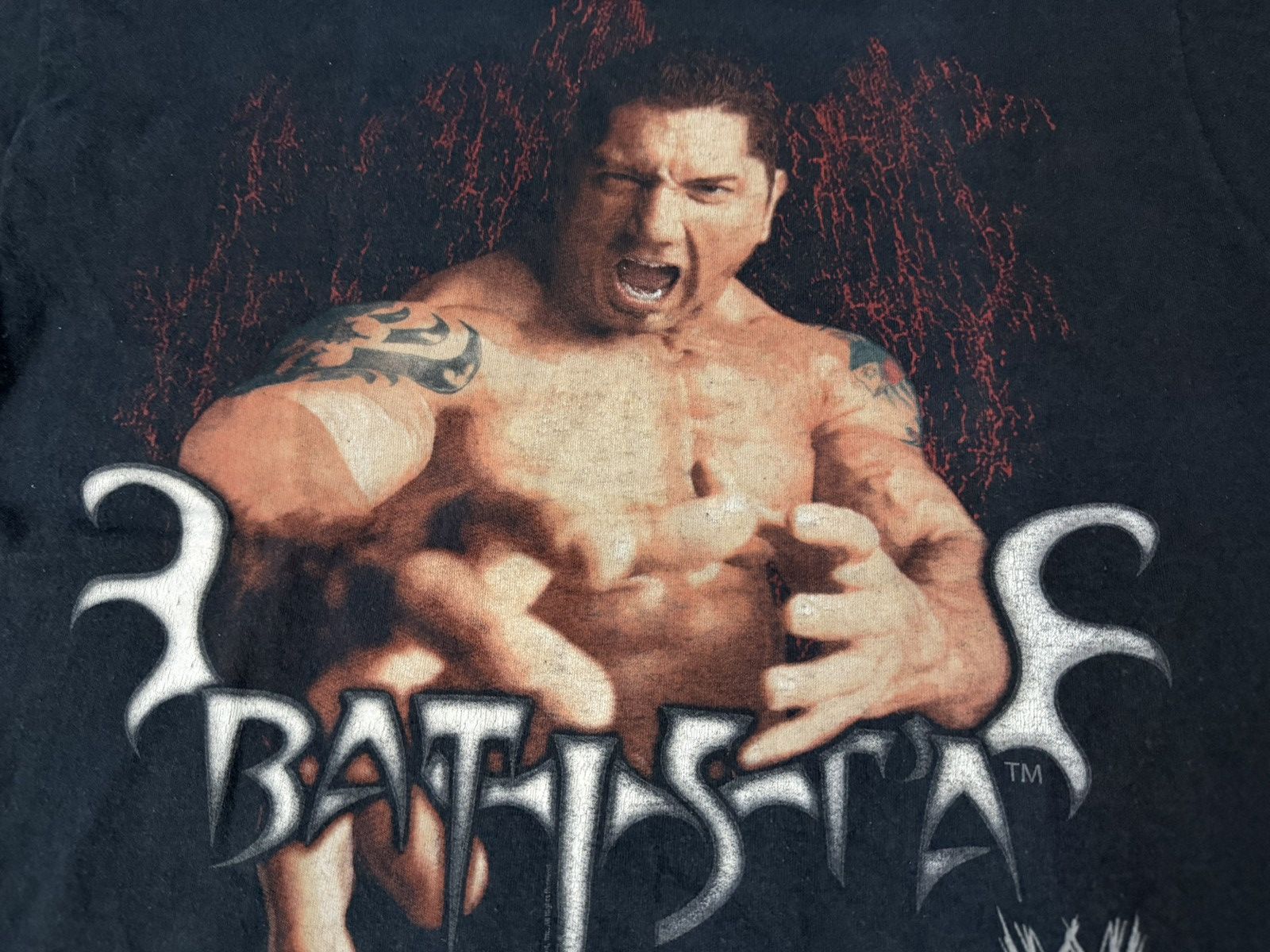 WWE Vintage 00s WWE Batista T-Shirt WWF Size US L / EU 52-54 / 3 - 3 Thumbnail