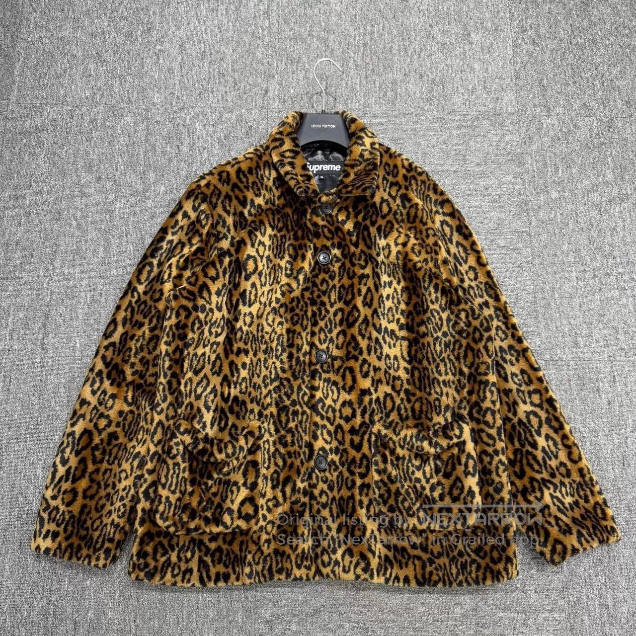 SUPREMEBEING supreme leopard print fur coat. Size XL / US 12-14 / IT 48-50 - 1 Thumbnail
