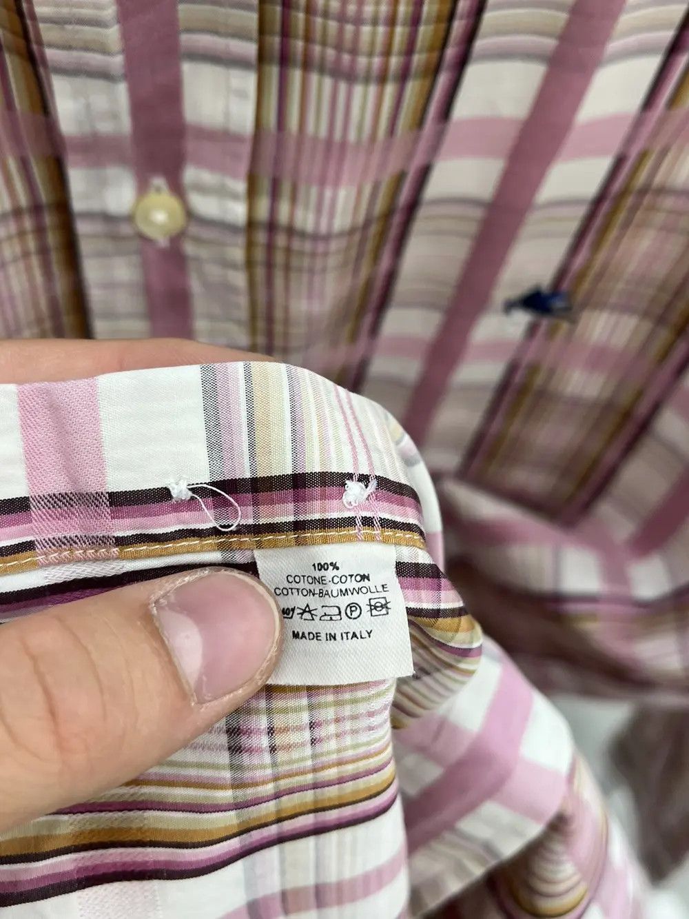 Etro Etro Logo Embroidered Cotton Button Up Shirt Size US L / EU 52-54 / 3 - 5 Thumbnail