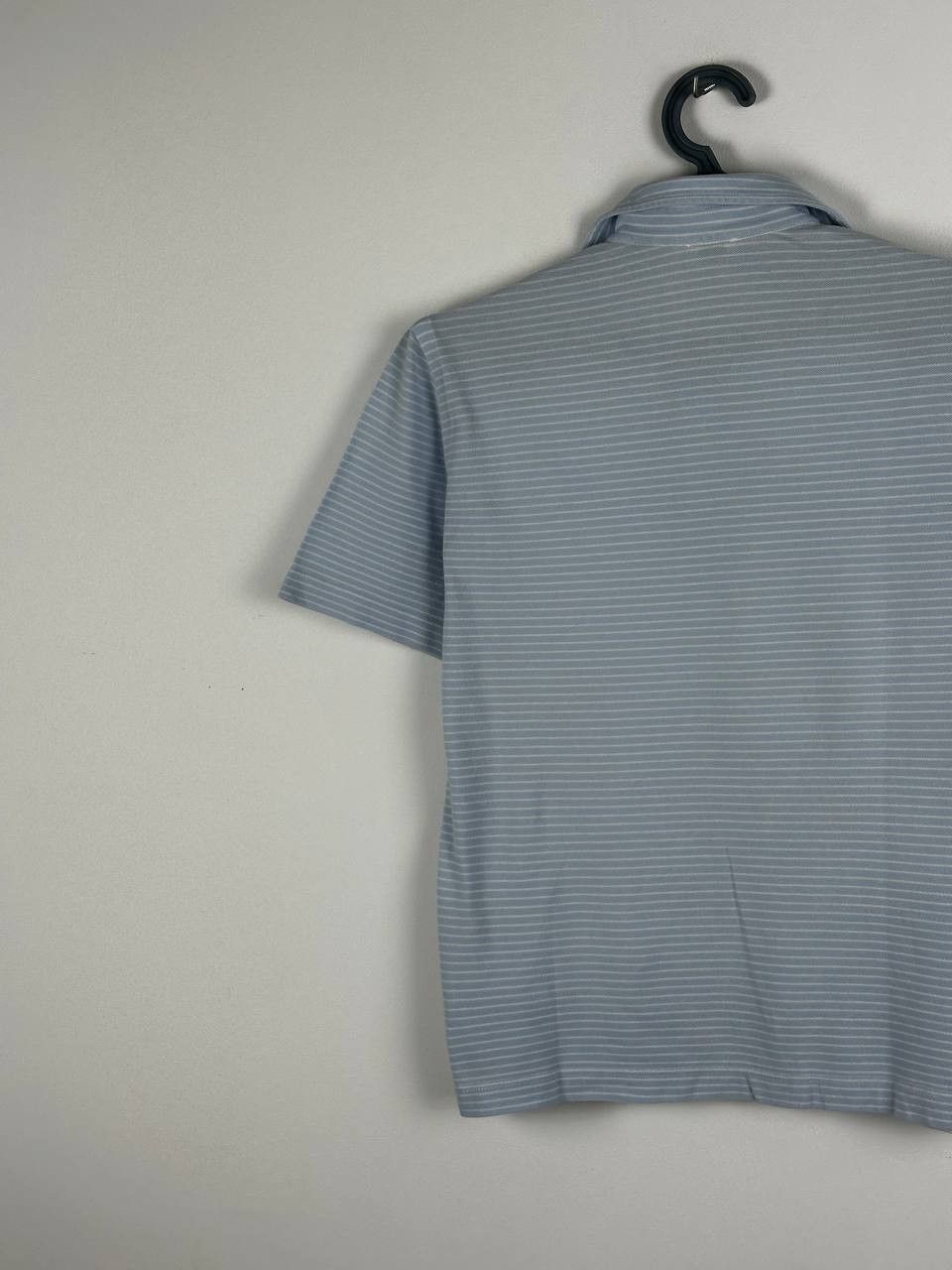 Borriello Napoli Borrelli Napoli Light Blue Striped Polo T Shirt Italy Size US M / EU 48-50 / 2 - 12 Thumbnail
