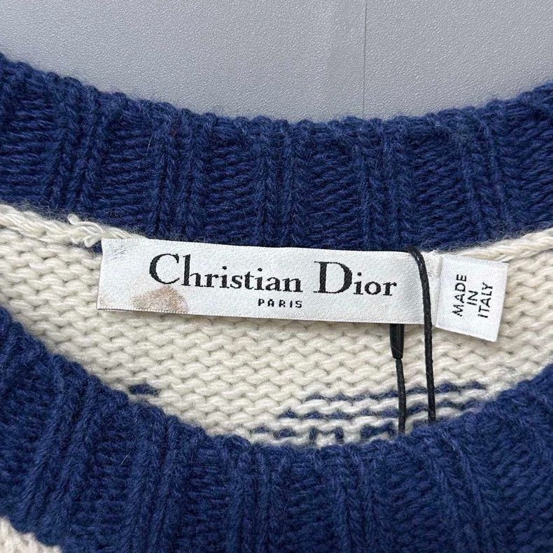 Dior Dior Logo Knit Sweater with Text Design-2505 Size S / US 4 / IT 40 - 5 Thumbnail