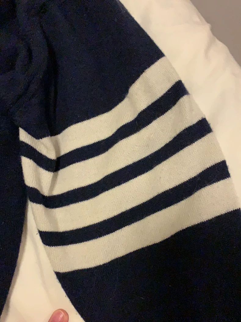 Thom Browne Thom Browne Blue and black pure cashmere sweater Size US L / EU 52-54 / 3 - 4 Thumbnail