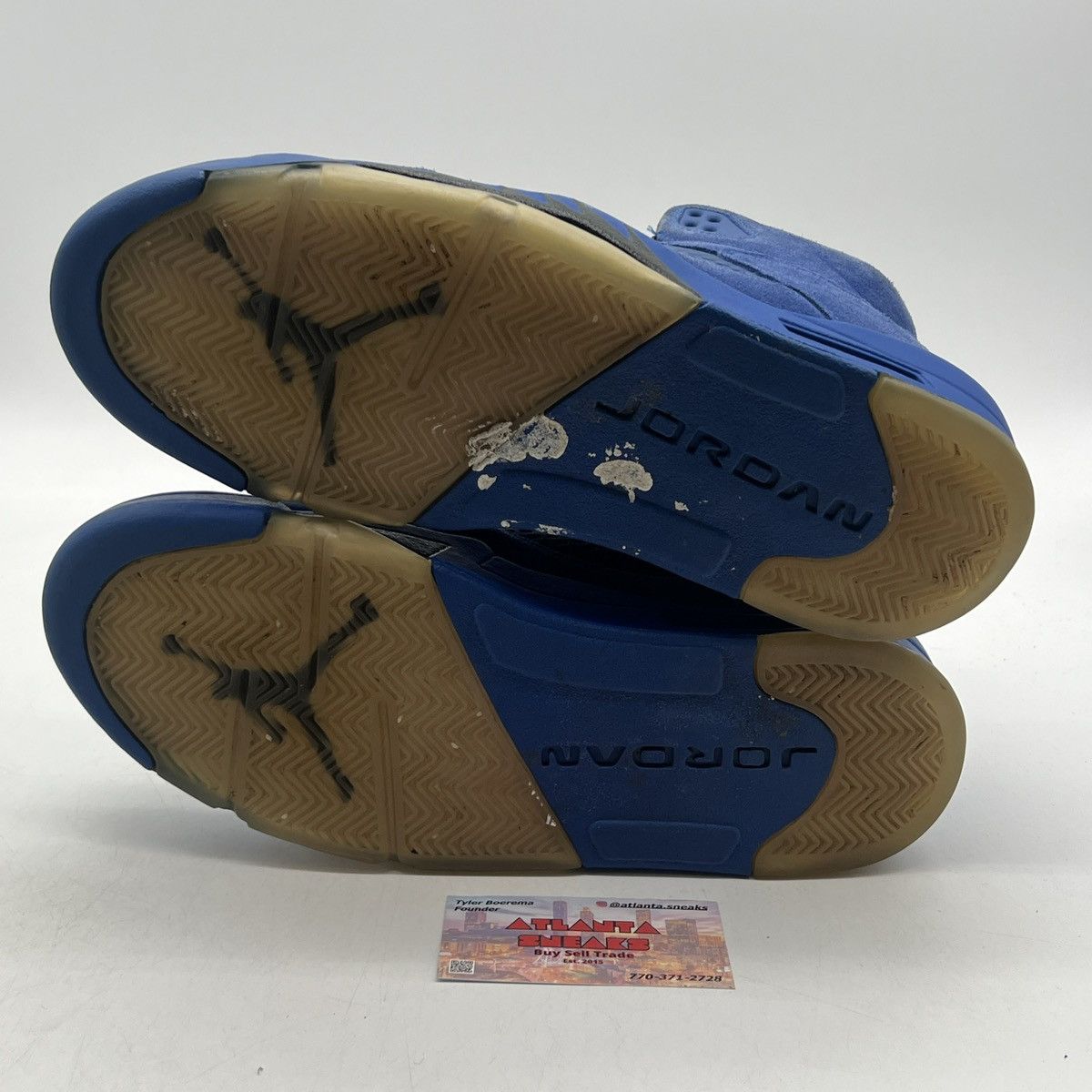 Jordan Brand Air Jordan 5 blue suede Size US 11 / EU 44 - 7 Thumbnail