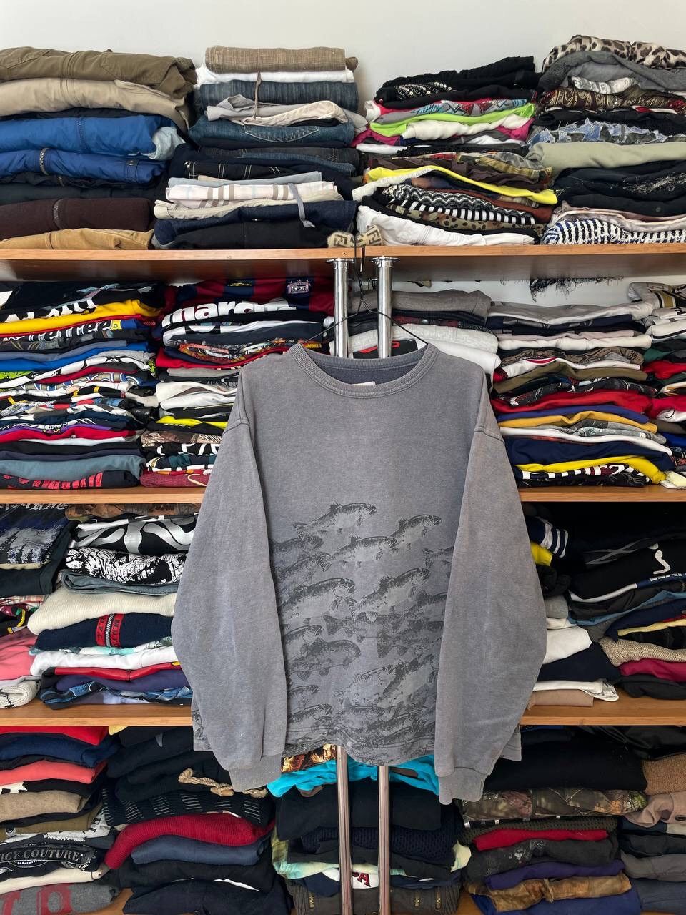 Guy Harvey × Vintage Vintage 2000s Multi Fish Logo Graphic Long Sleeve Pocket Tee Size US XL / EU 56 / 4 - 1 Thumbnail