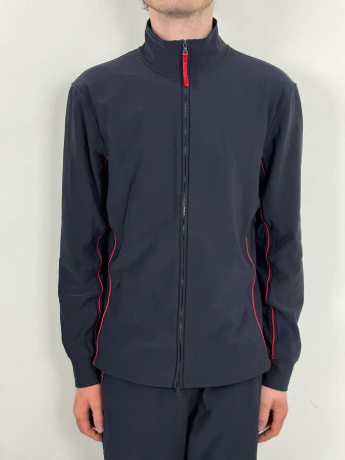Prada 2000s Prada Navy Contrast Red Stripe Tracksuit Set Size US 33 - 5 Thumbnail