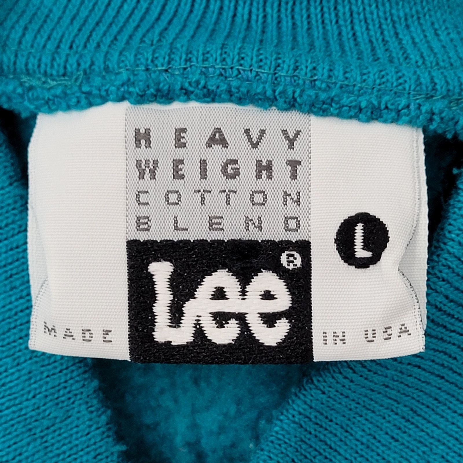 Lee Vintage 90s MOD LEE Sweatshirt Women Large 20x26 Blue Henley Size L / US 10 / IT 46 - 11 Thumbnail