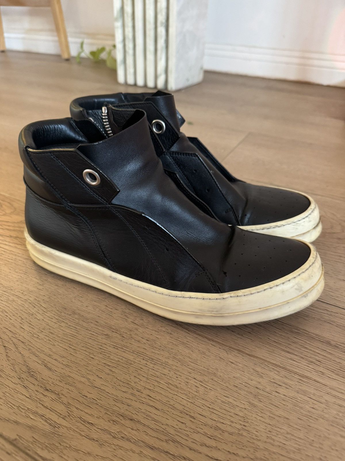 Rick Owens Leather Island dunks 43 Size US 10 / EU 43 - 6 Thumbnail