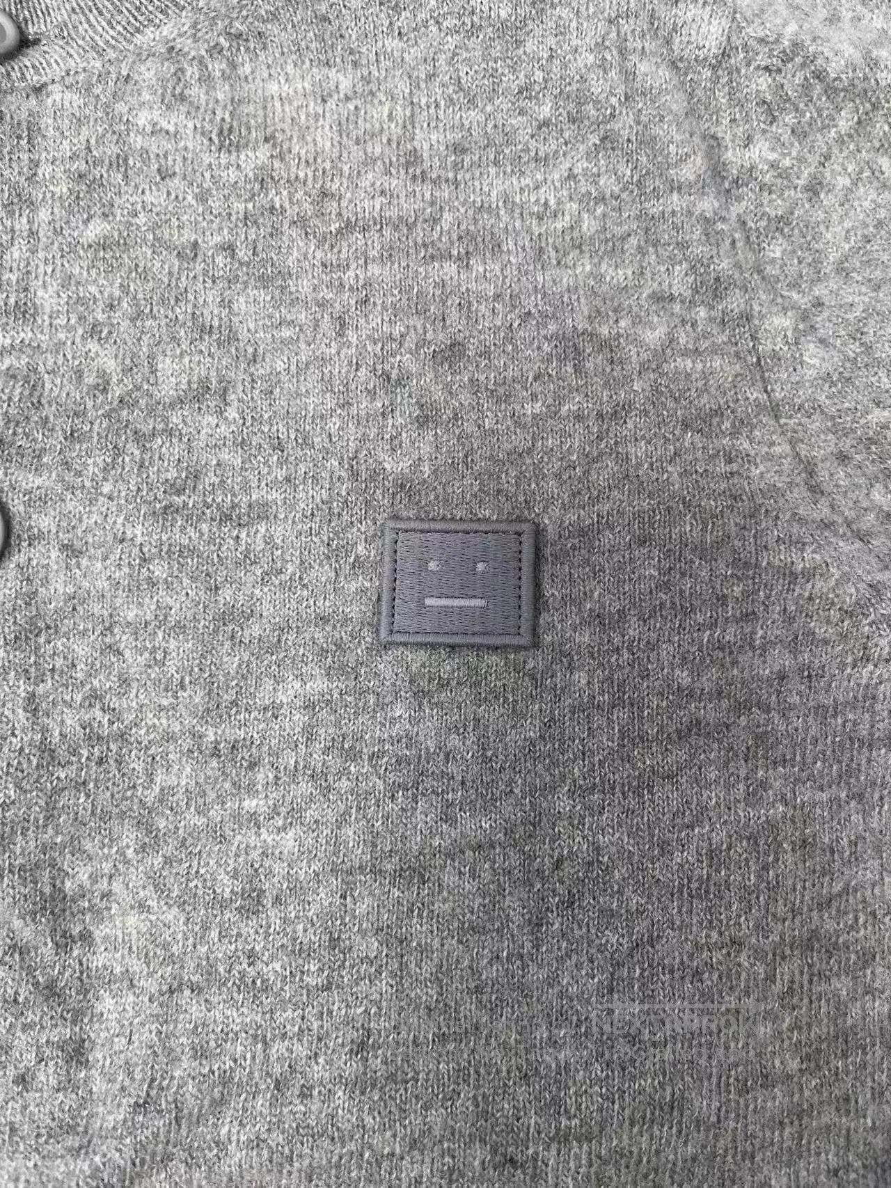 Acne Studios Acne Studios Gray Crew Neck Cardigan. Size XS / US 0-2 / IT 36-38 - 3 Thumbnail