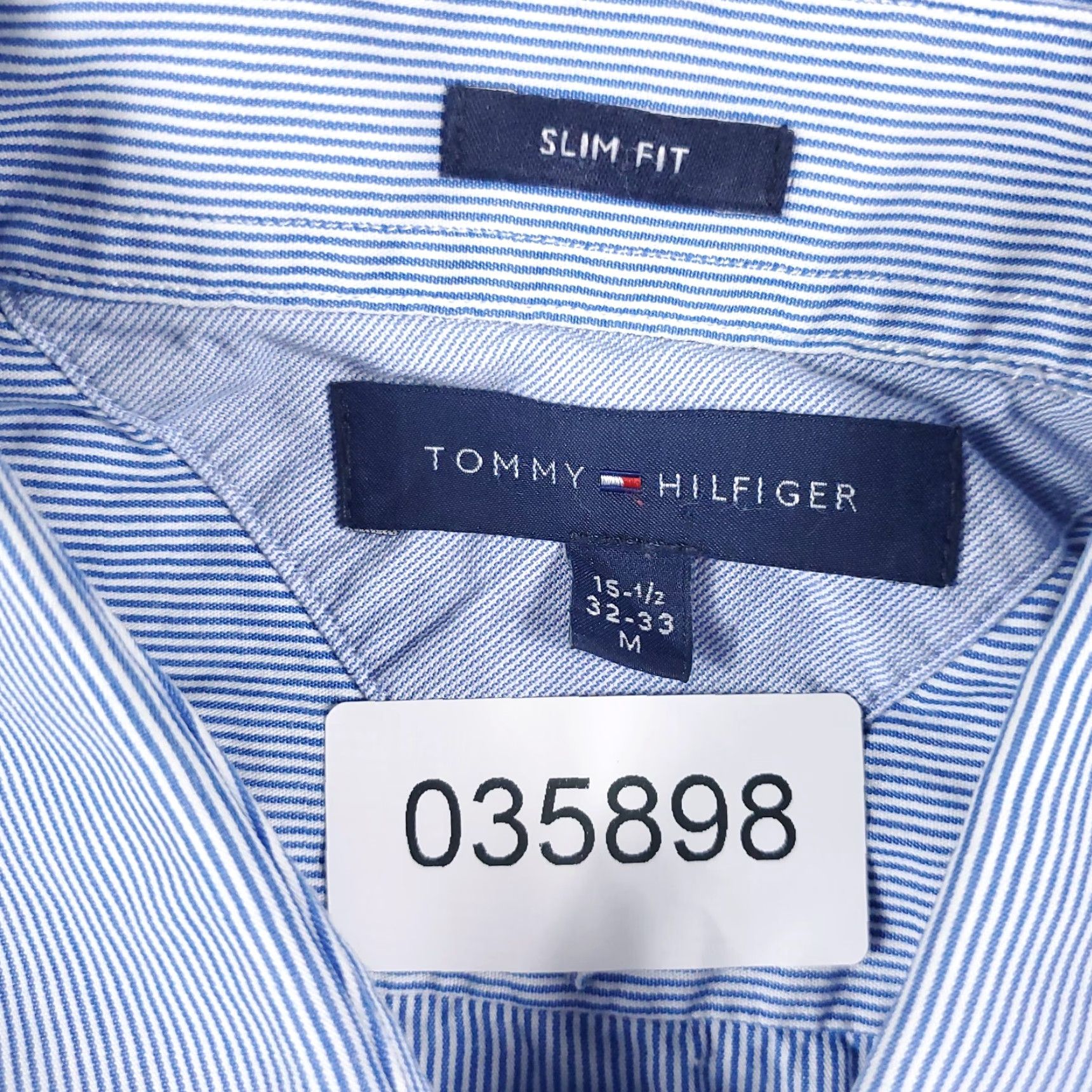 Tommy Hilfiger Tommy Hilfiger Shirt Mens M Blue Striped Button-Up Long Sleeve Casual Shirt - Regular Fit, Cotton, Classic American Brand Men’s Button-Down Size US M / EU 48-50 / 2 - 6 Thumbnail
