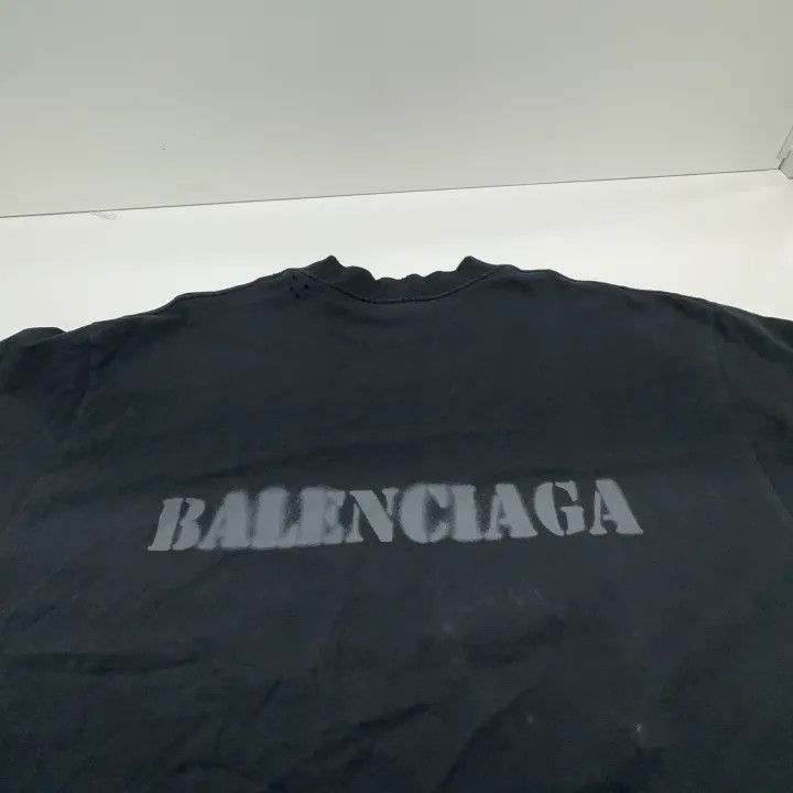 Balenciaga Balenciaga Balenciaga SS24 Black Logo Print Tshirt -2507 Size US XL / EU 56 / 4 - 7 Thumbnail
