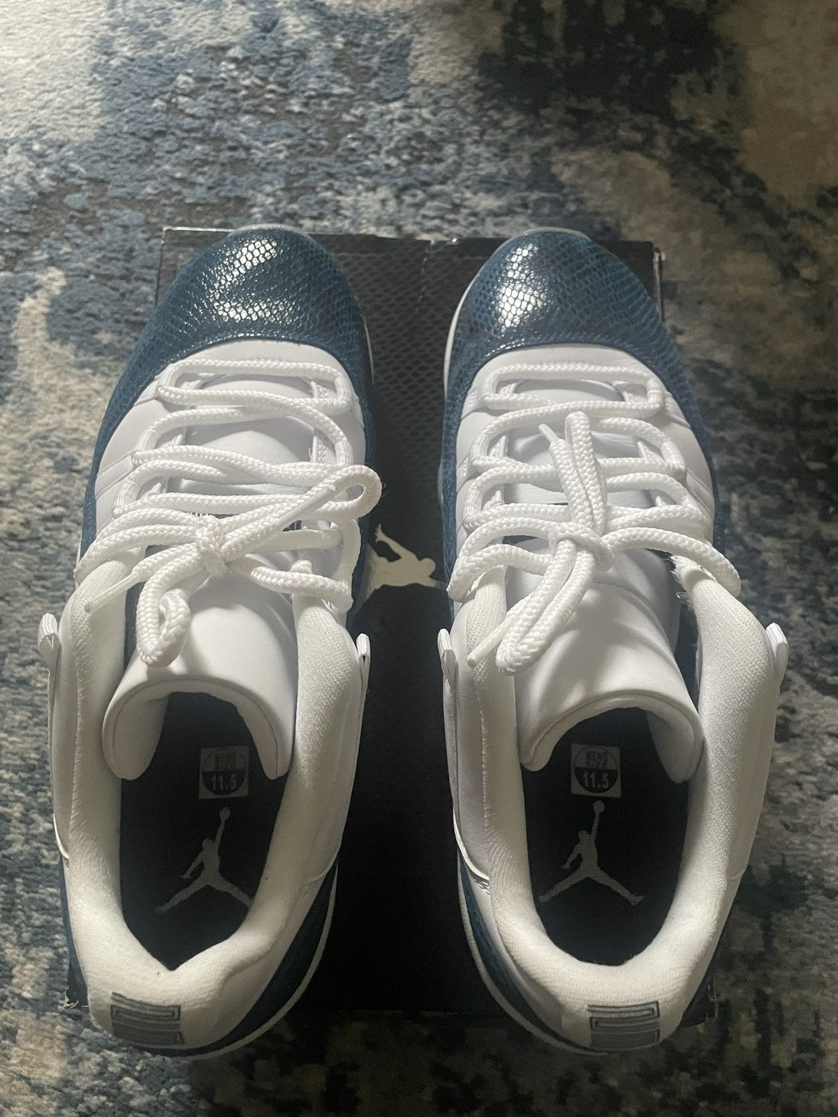 Jordan Brand Jordan 11 snake skin blue navy Size US 11.5 / EU 44-45 - 2 Thumbnail