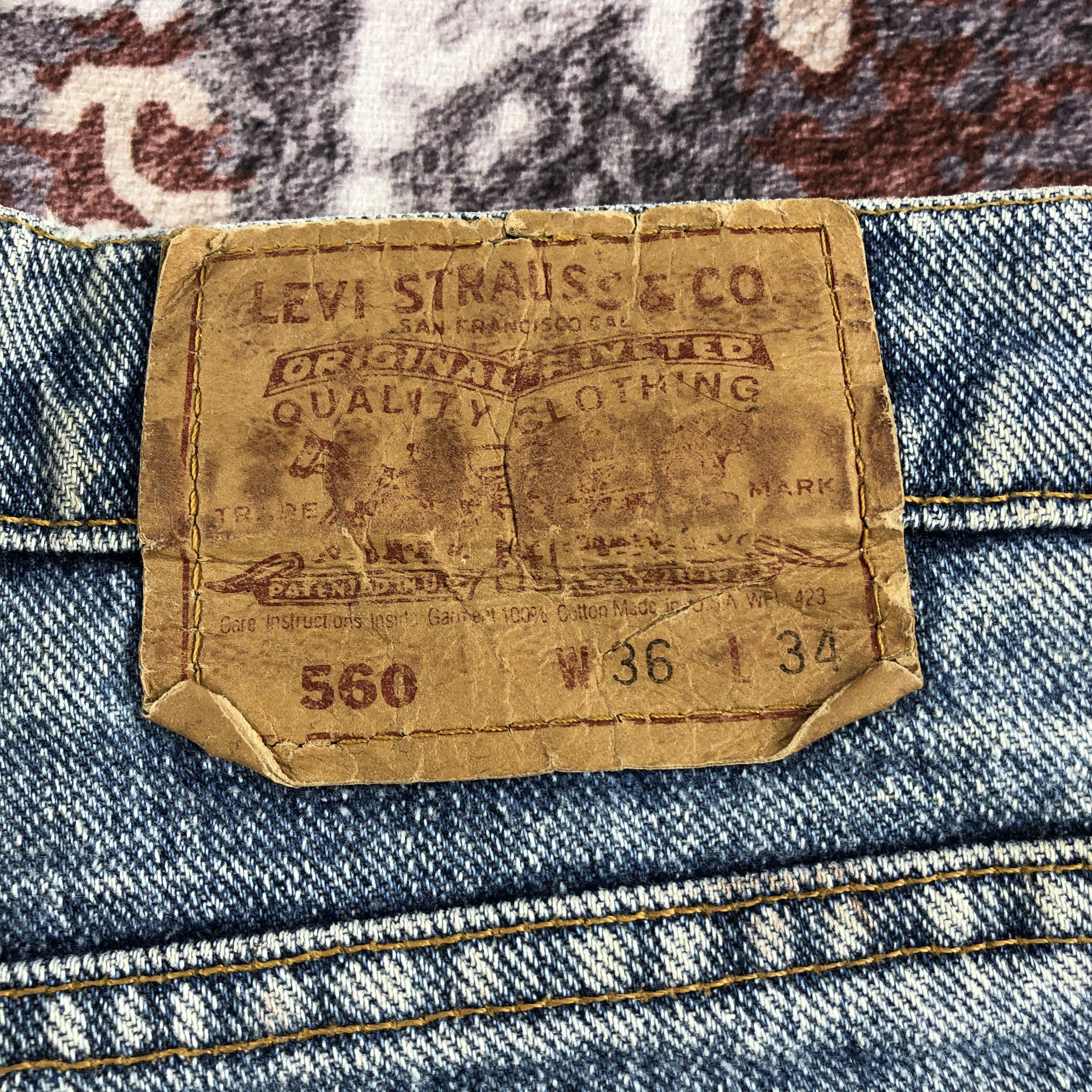 Levi's × Vintage 90s Vintage Light Wash Levis 560 Jeans-JM2499 Size US 36 / EU 52 - 6 Thumbnail