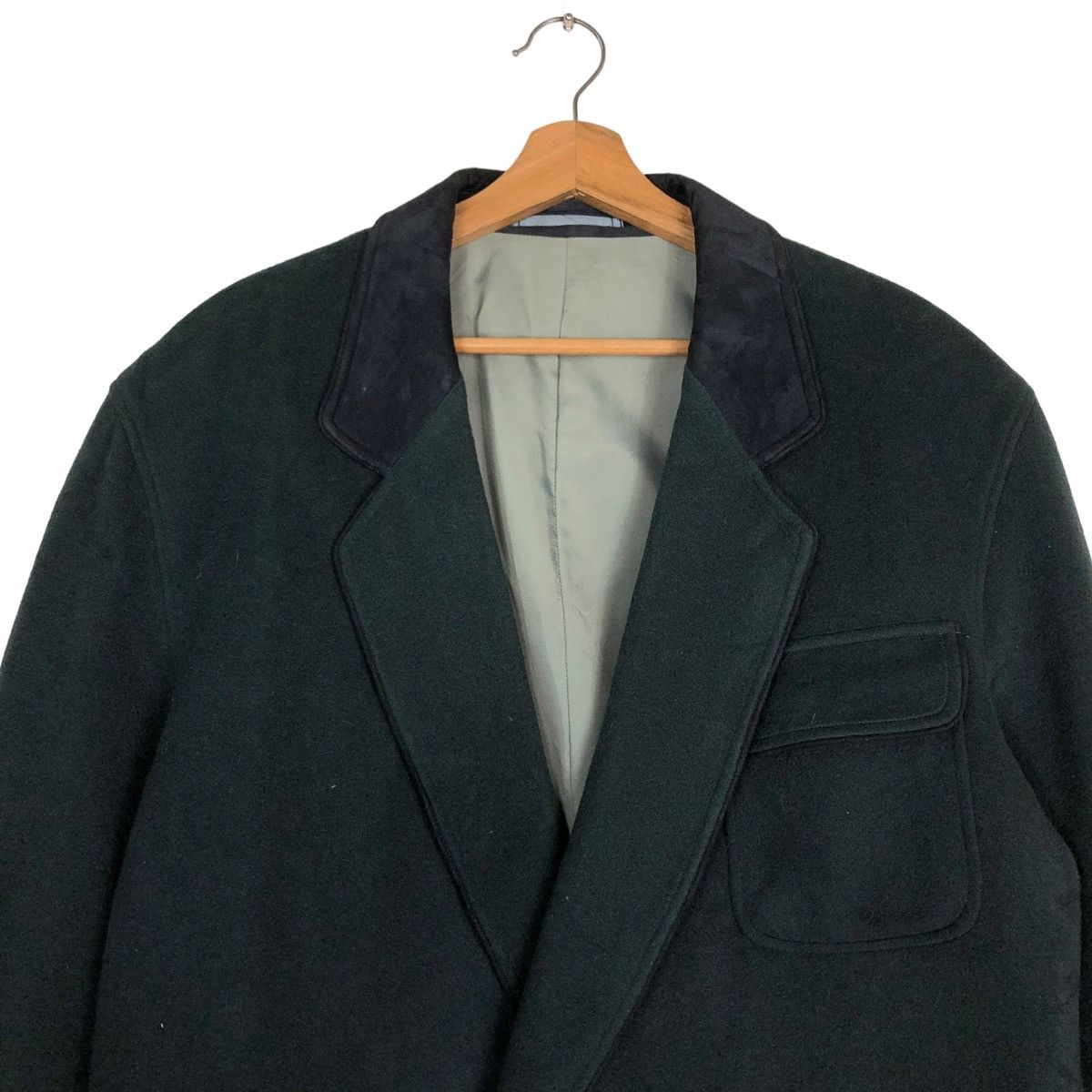 Japanese Brand 🔥VINTAGE LANVIN STUDIO PARIS WOOL DOUBLE COLLAR Size US M / EU 48-50 / 2 - 3 Thumbnail