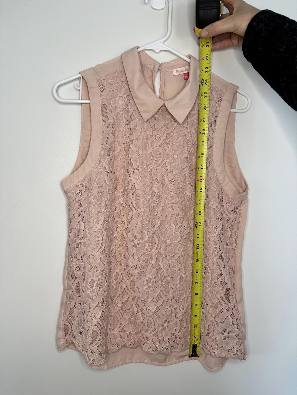 English Laundry English Laundry Blush Lace Tank - Sz. M Size M / US 6-8 / IT 42-44 - 5 Thumbnail
