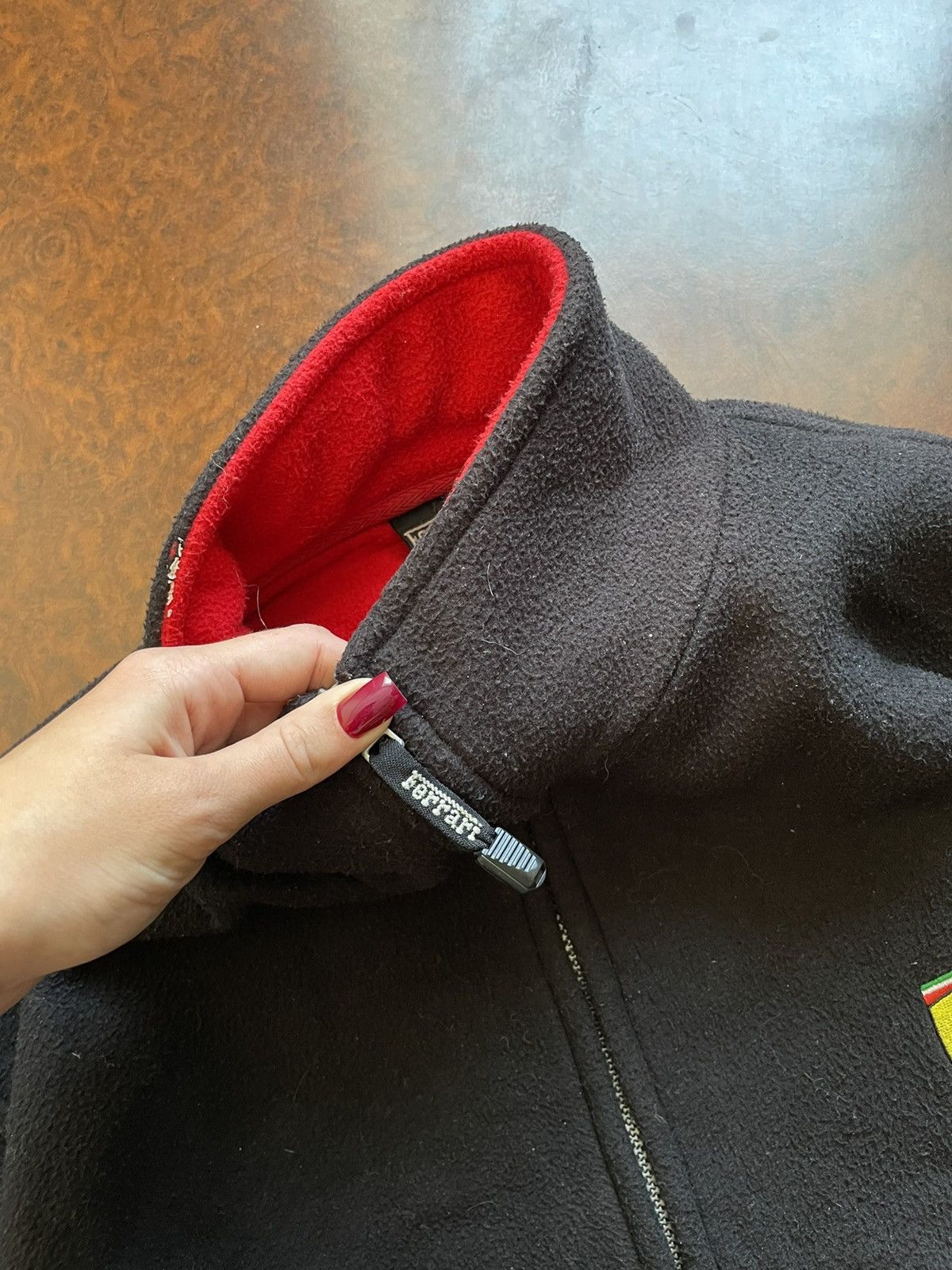 Ferrari × Vintage Vintage Ferrari Racing Zip retro Fleece jacket Sweatshirt Size US L / EU 52-54 / 3 - 7 Thumbnail