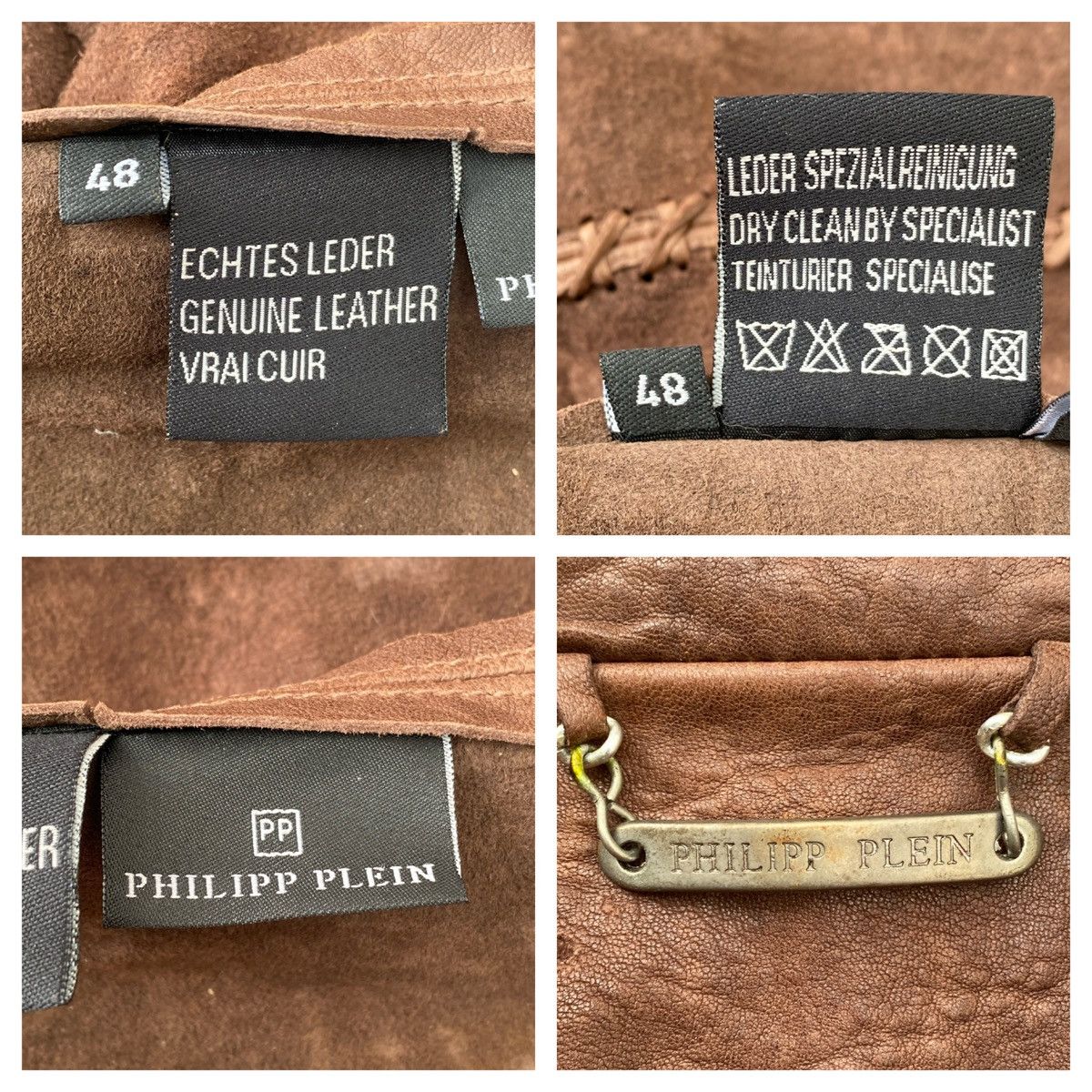 Philipp Plein Early 2000s- Philipp Plein- Gothic Leather Jacket Size US M / EU 48-50 / 2 - 24 Thumbnail