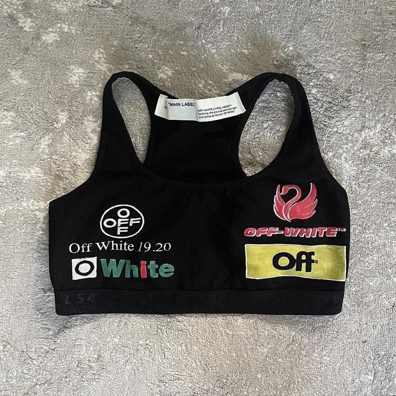 image of Off White Off-White Crop Top in Black, Women's (Size Small)