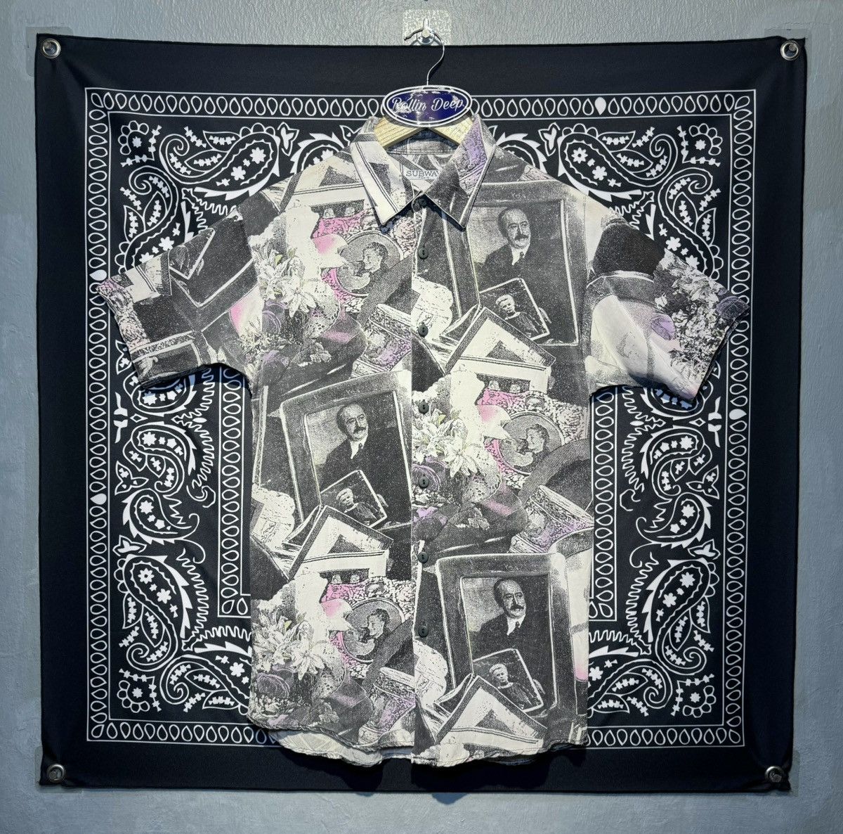 Vintage Vintage Subway Paris Button Up Shirt All Over Print Size US M / EU 48-50 / 2 - 1 Thumbnail