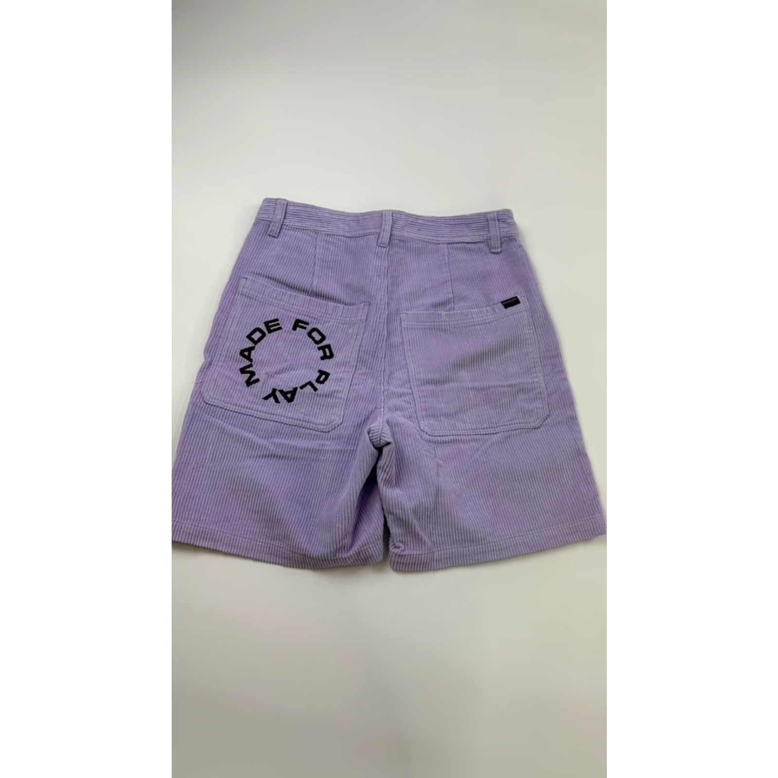 Vintage Paterson Shorts Mens 28 Purple Corduroy Casual Skater Pockets Flat Front Size US 28 / EU 44 - 2 Thumbnail