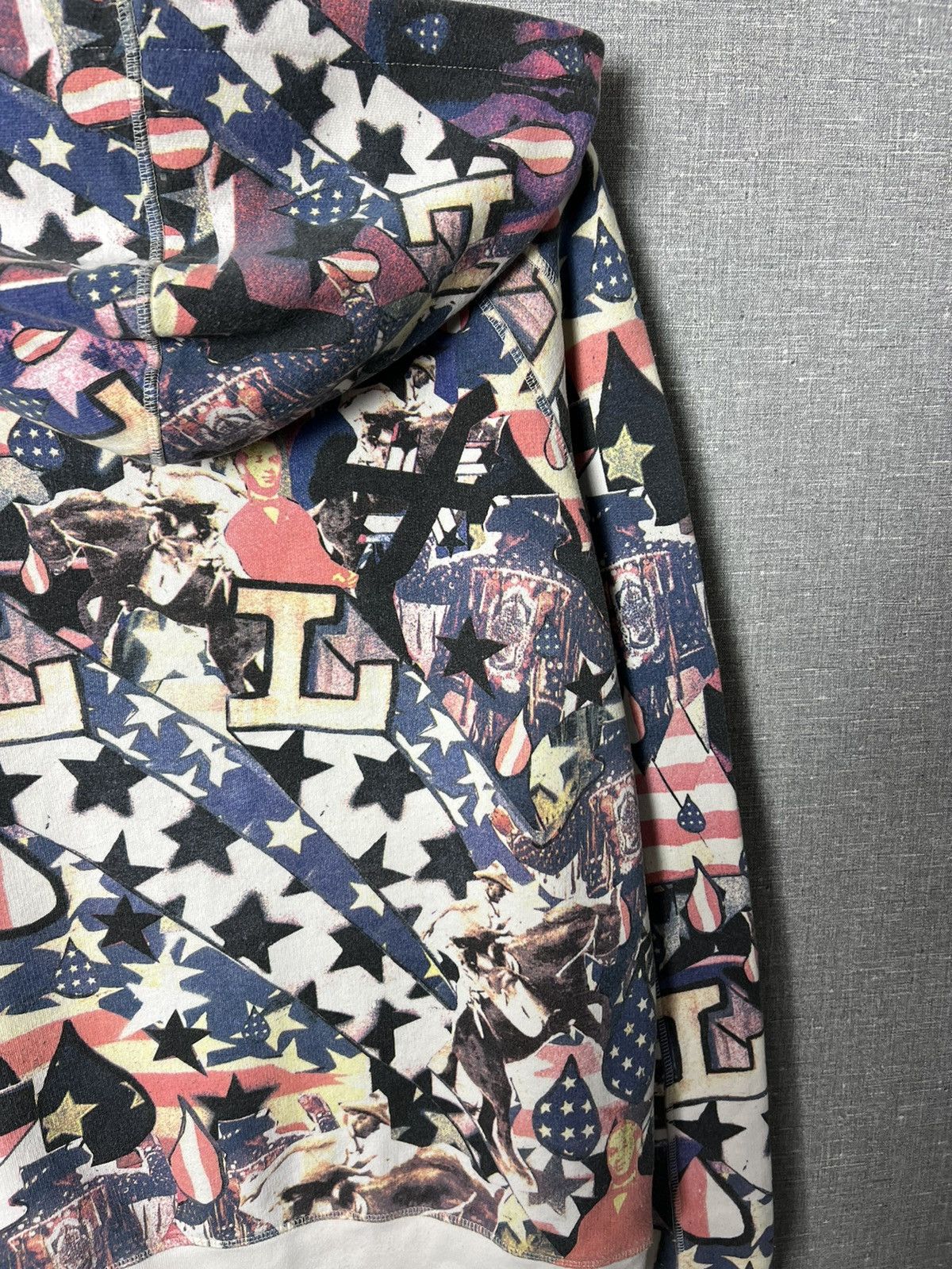 Levi's Vintage Levis Engineered Jeans All Over Printed Zip Hoodie Size US L / EU 52-54 / 3 - 14 Thumbnail