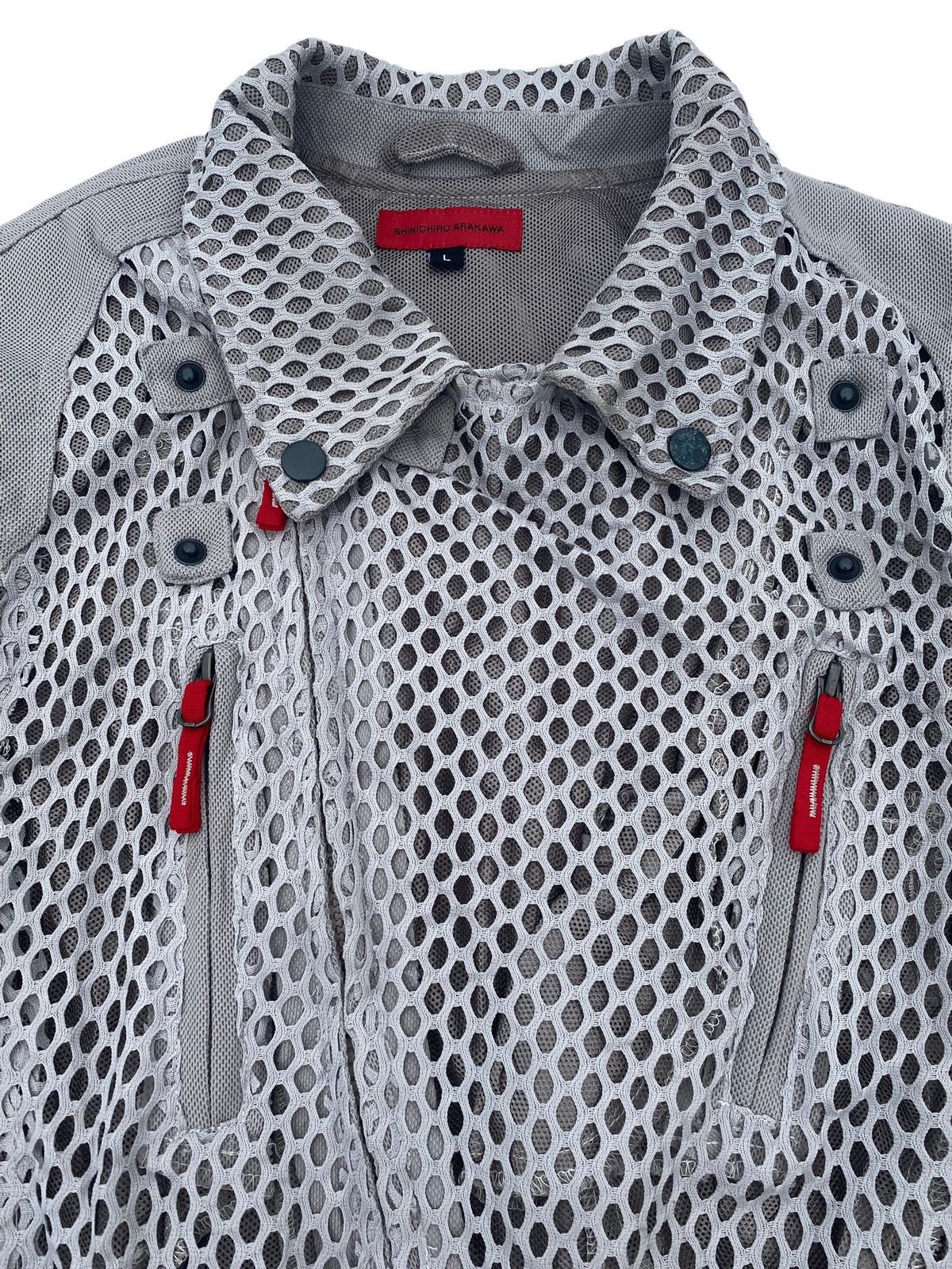 Japanese Brand Shiniciro Arakawa - Mesh Biker Jacket Size US M / EU 48-50 / 2 - 8 Thumbnail