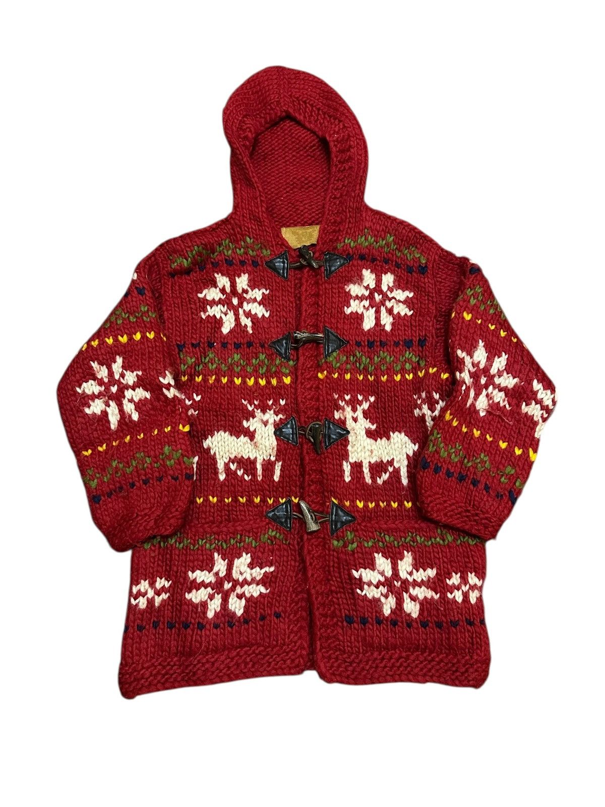 Vintage Vintage Cowinhan Style Canada Knit Jacket Duffle Coat Size US M / EU 48-50 / 2 - 1 Thumbnail