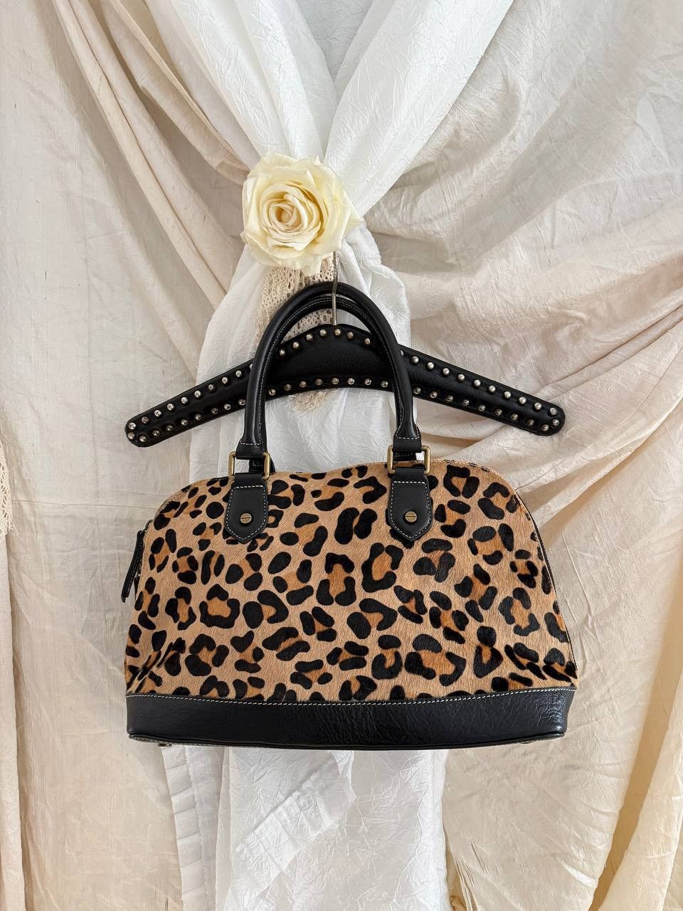 Vintage Vintage leopard fur shoulder bag Size ONE SIZE - 2 Thumbnail