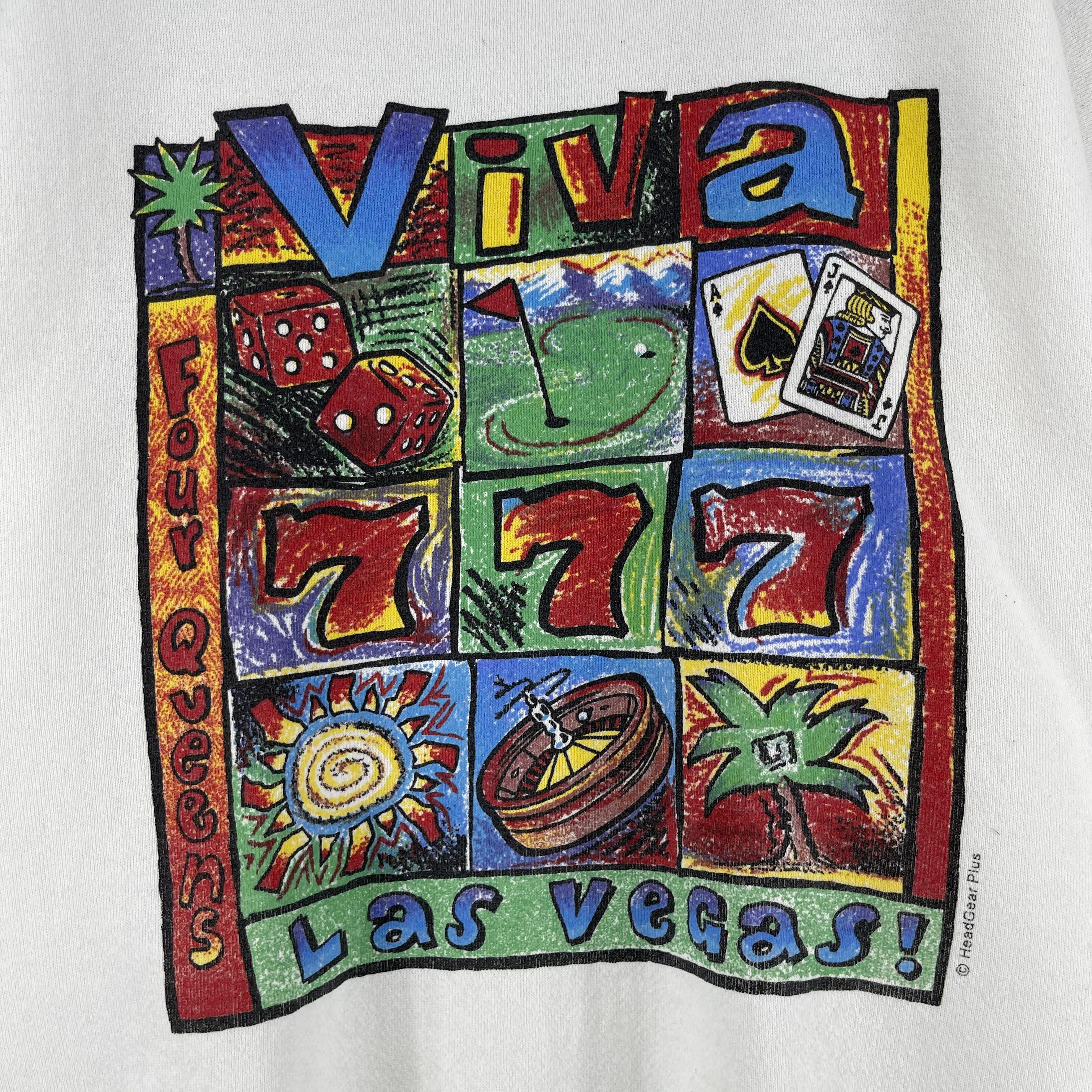 Vintage Vintage LAS VEGAS Casino Poker Games Printed Sweatshirt Size US M / EU 48-50 / 2 - 2 Thumbnail