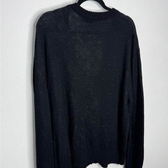 John Elliott John Elliot High Twist Wool Cardigan in Black & Grey Men’s S Size US XXL / EU 58 / 5 - 6 Thumbnail