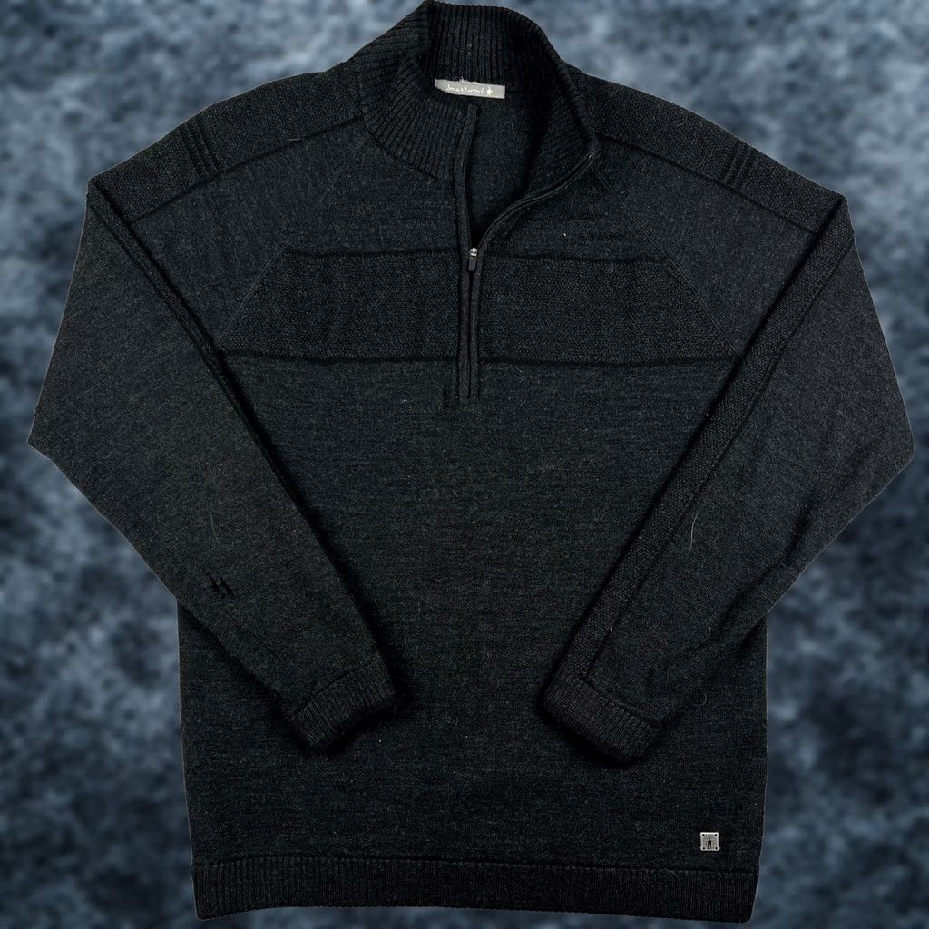 Smartwool Smartwool Merino Quarter Zip Sweater Pullover Medium Mens Black Hiking READ Size US M / EU 48-50 / 2 - 1 Thumbnail
