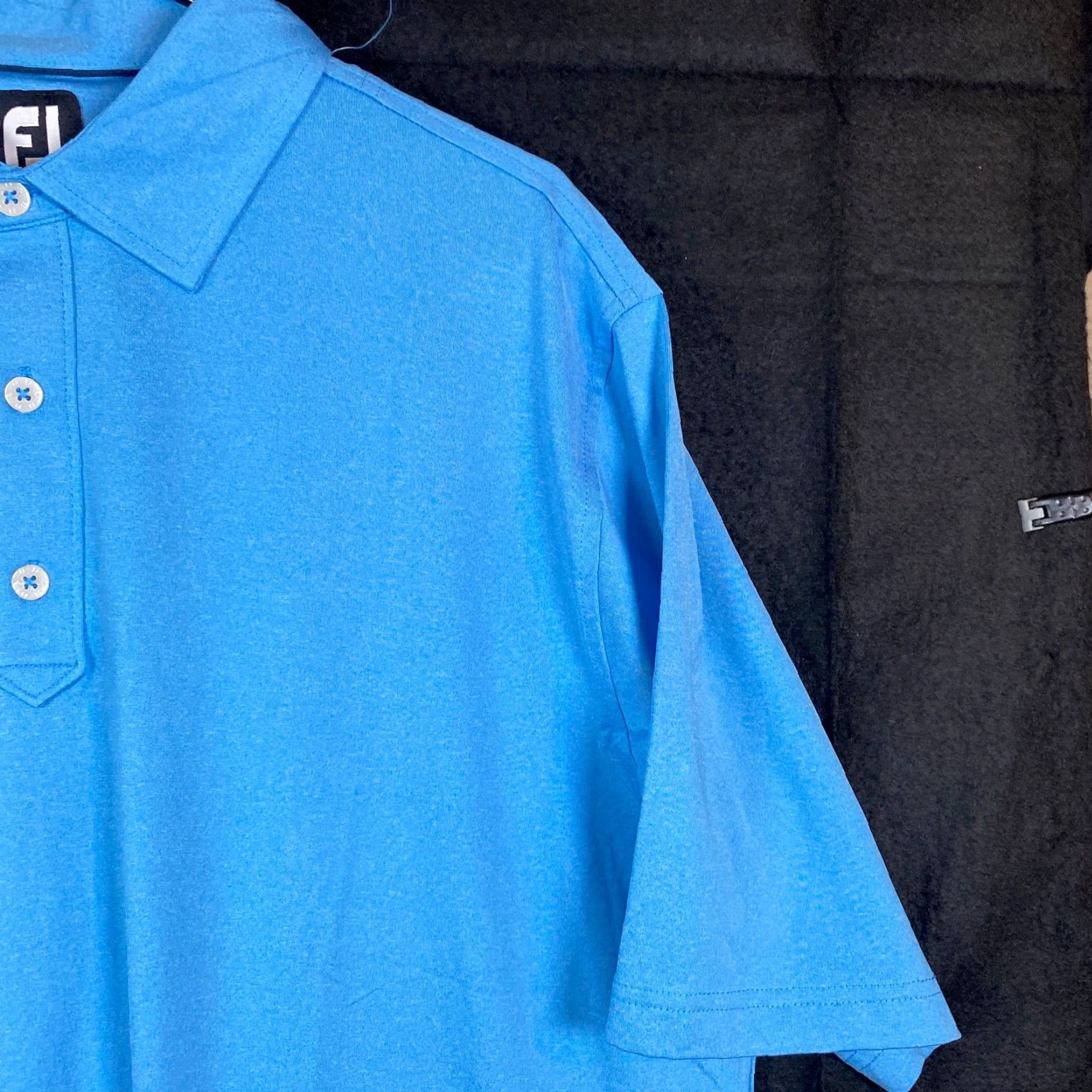 Footjoy FootJoy Mens Shirt Polo Blue Golf Athleisure Quick Dry Stretch Large Size US L / EU 52-54 / 3 - 5 Thumbnail