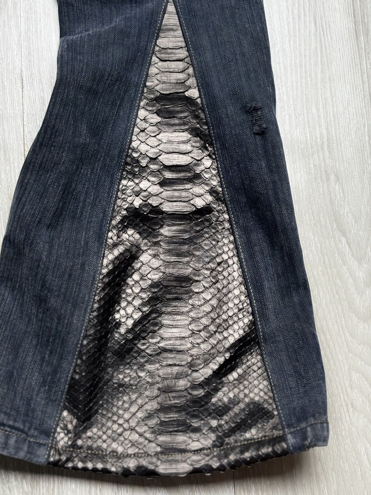Japanese Brand Vg lace up flare jeans Size US 29 - 5 Thumbnail