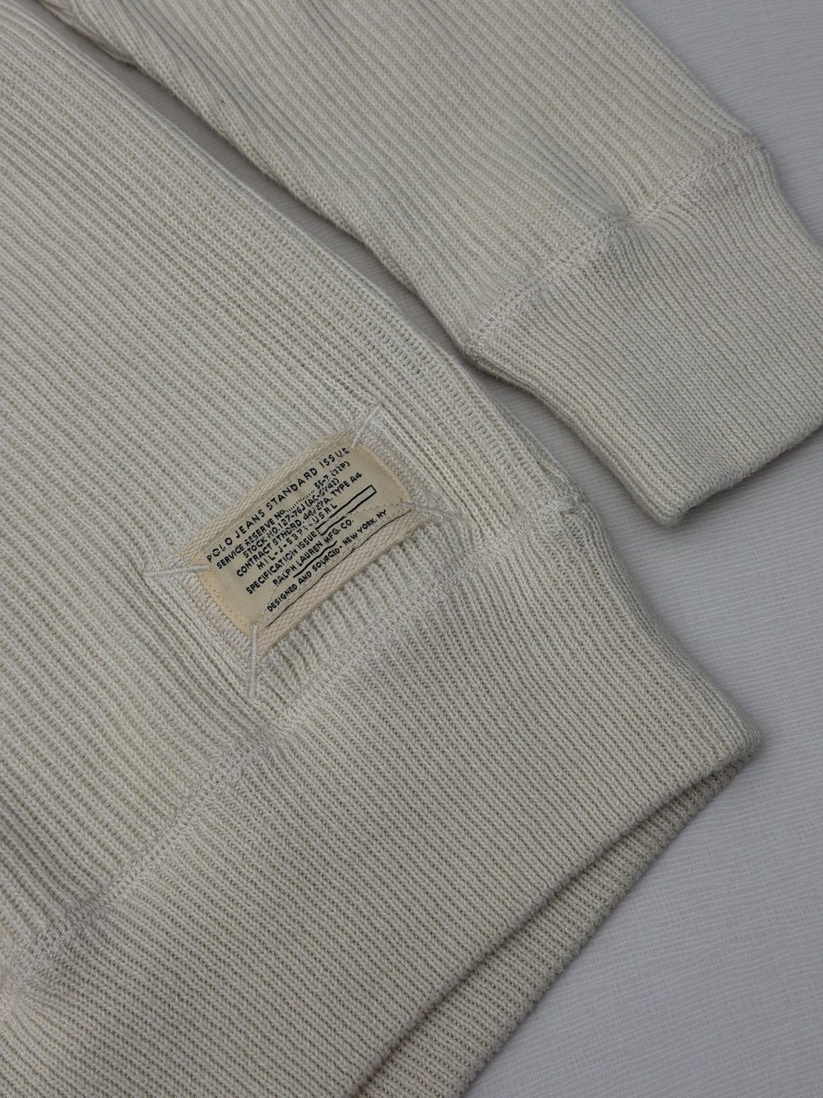 Polo Ralph Lauren Polo Jeans Co. Ralph Lauren MFG Cream Standard Issue Ribbed Size US L / EU 52-54 / 3 - 5 Thumbnail