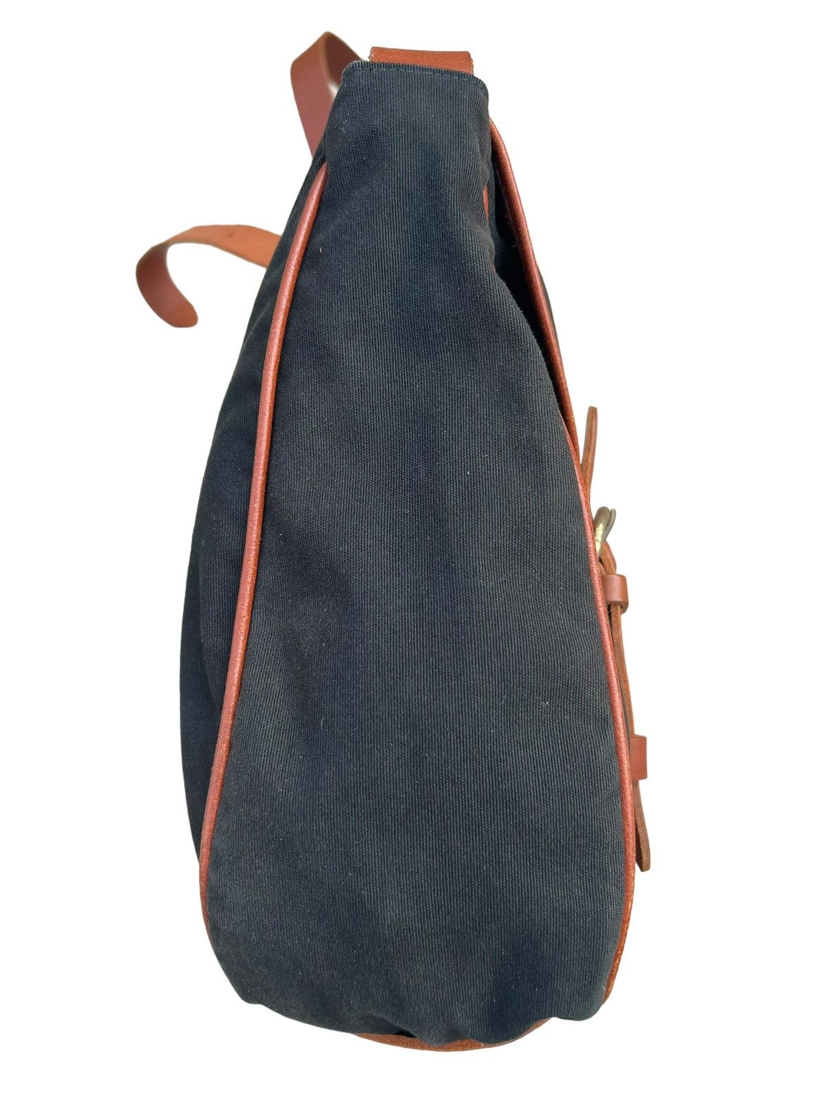 Il Bisonte × Leather Vintage il Bisonte Black Cotton Leather Messenger Bag Size ONE SIZE - 9 Thumbnail