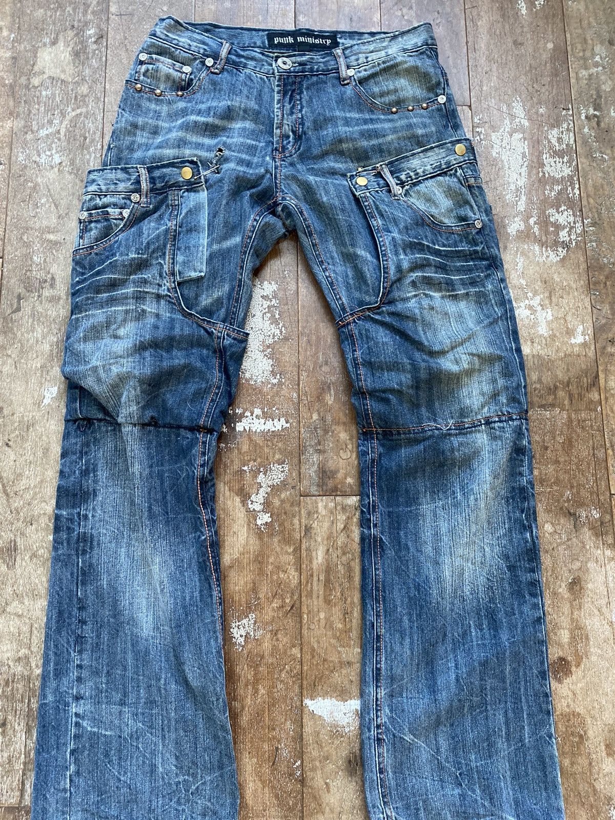 Japanese double denim jeans
