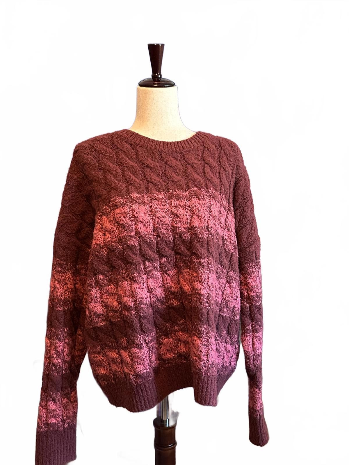 Other Open Edit Women's Cable Knit Sweater, Size 2X Size XXL / US 16-18 / IT 52-54 - 1 Thumbnail