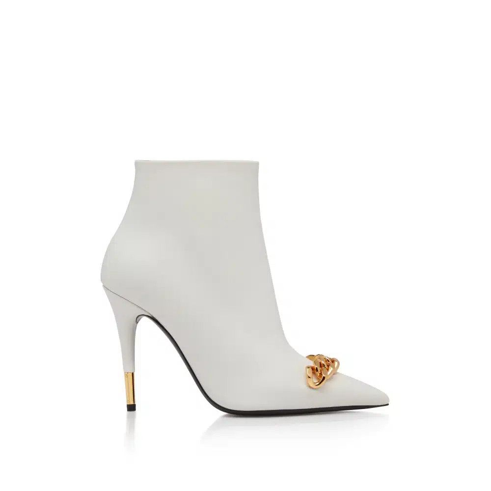 Tom Ford o1loc1c1124 W2993T Iconic Ankle Boots in White Size US 8 / IT 38 - 1 Thumbnail
