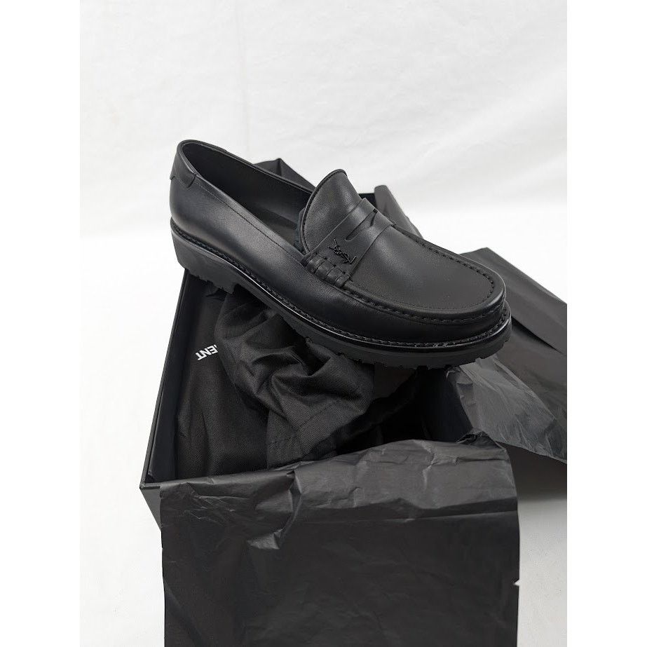 Saint Laurent Paris o1rshd1 Mag 15 Moccasin in Nero Size US 11 / EU 44 - 20 Thumbnail